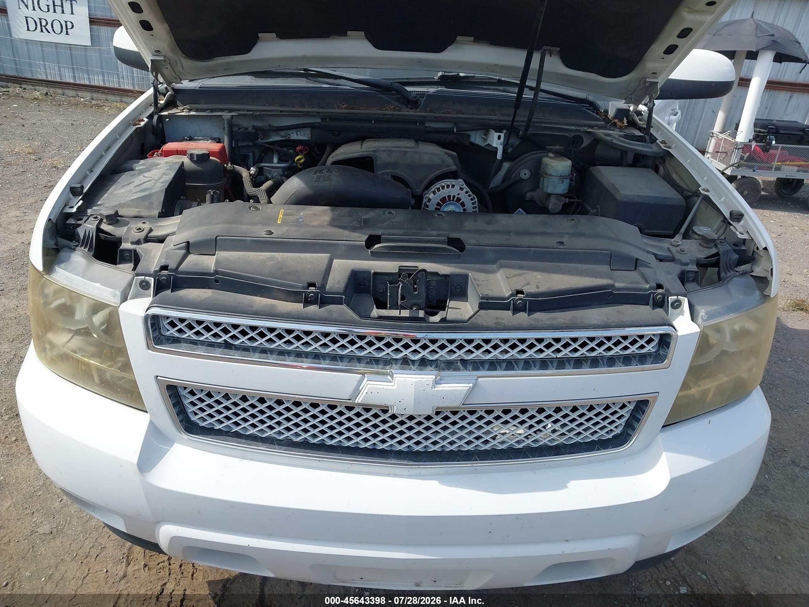 2007 Chevrolet Avalanche 1500 Lt White vin: 3GNEC12067G208073