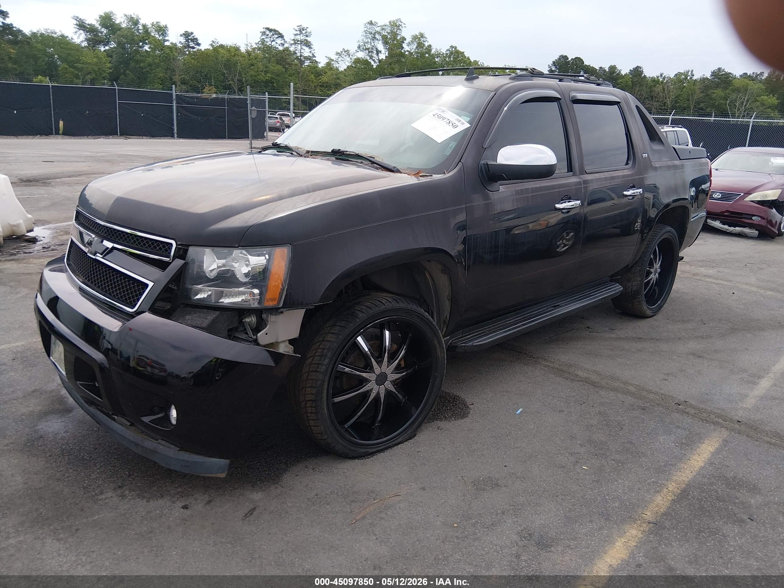 2007 Chevrolet Avalanche 1500 Ltz Black vin: 3GNEC12067G307816