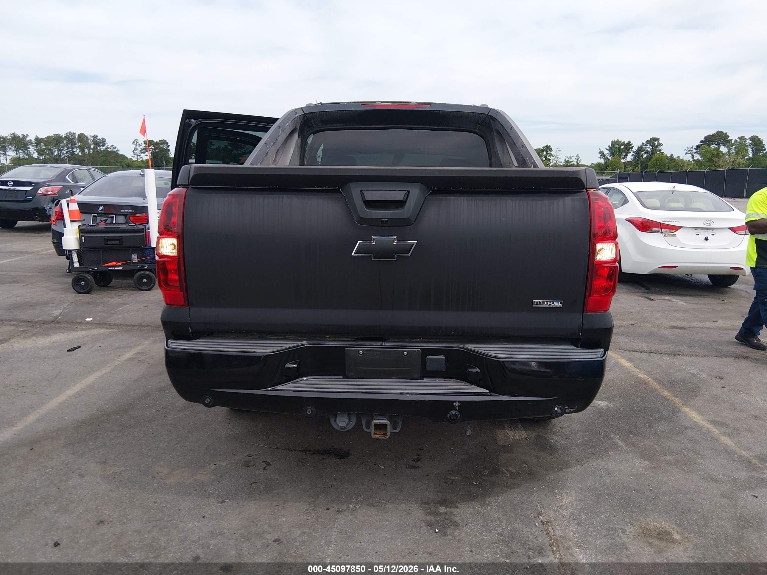 2007 Chevrolet Avalanche 1500 Ltz Black vin: 3GNEC12067G307816