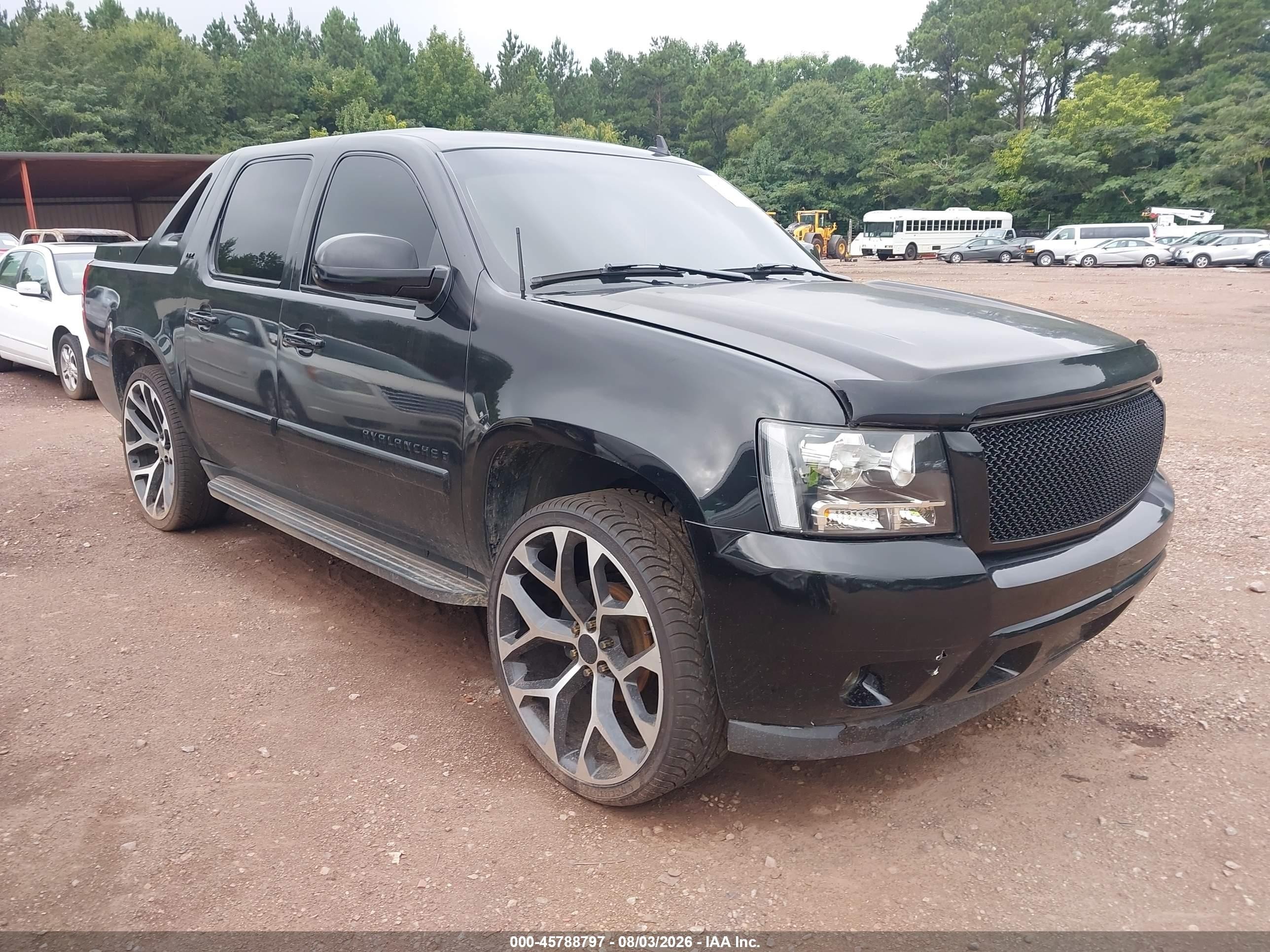 2008 Chevrolet Avalanche 1500 Lt Black vin: 3GNEC12068G111103