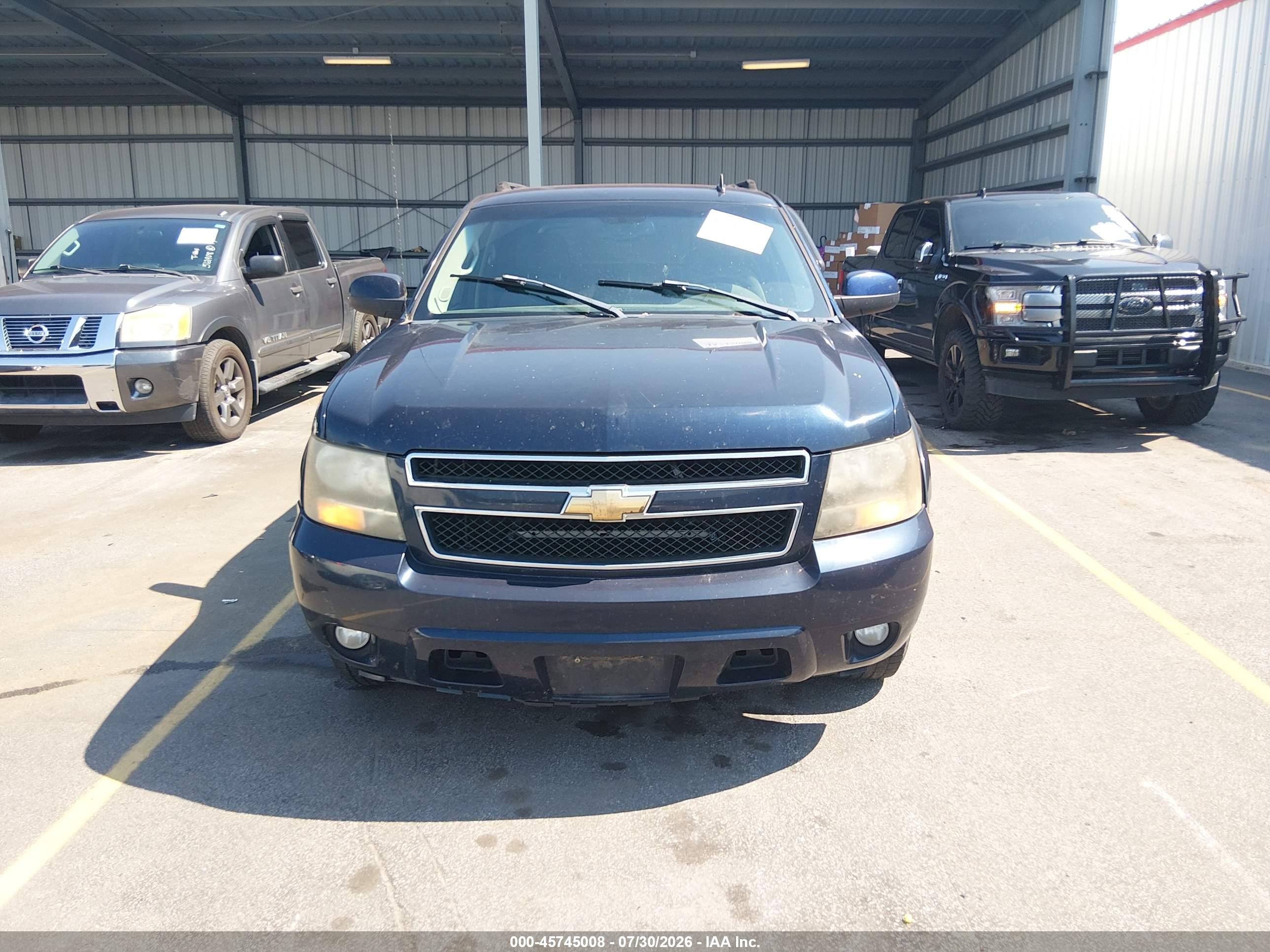 2007 Chevrolet Avalanche 1500 Lt Blue vin: 3GNEC12087G197626