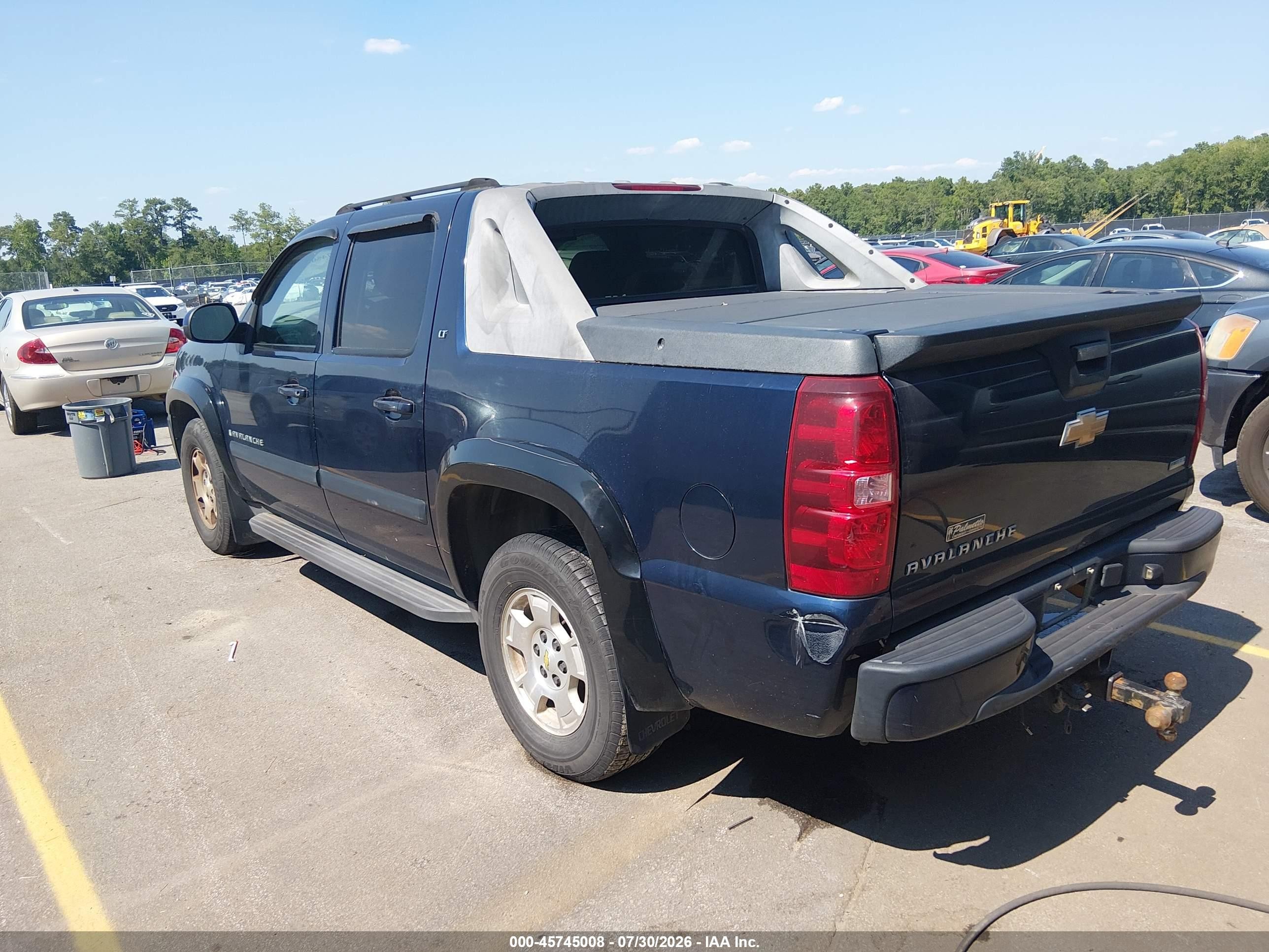 2007 Chevrolet Avalanche 1500 Lt Blue vin: 3GNEC12087G197626