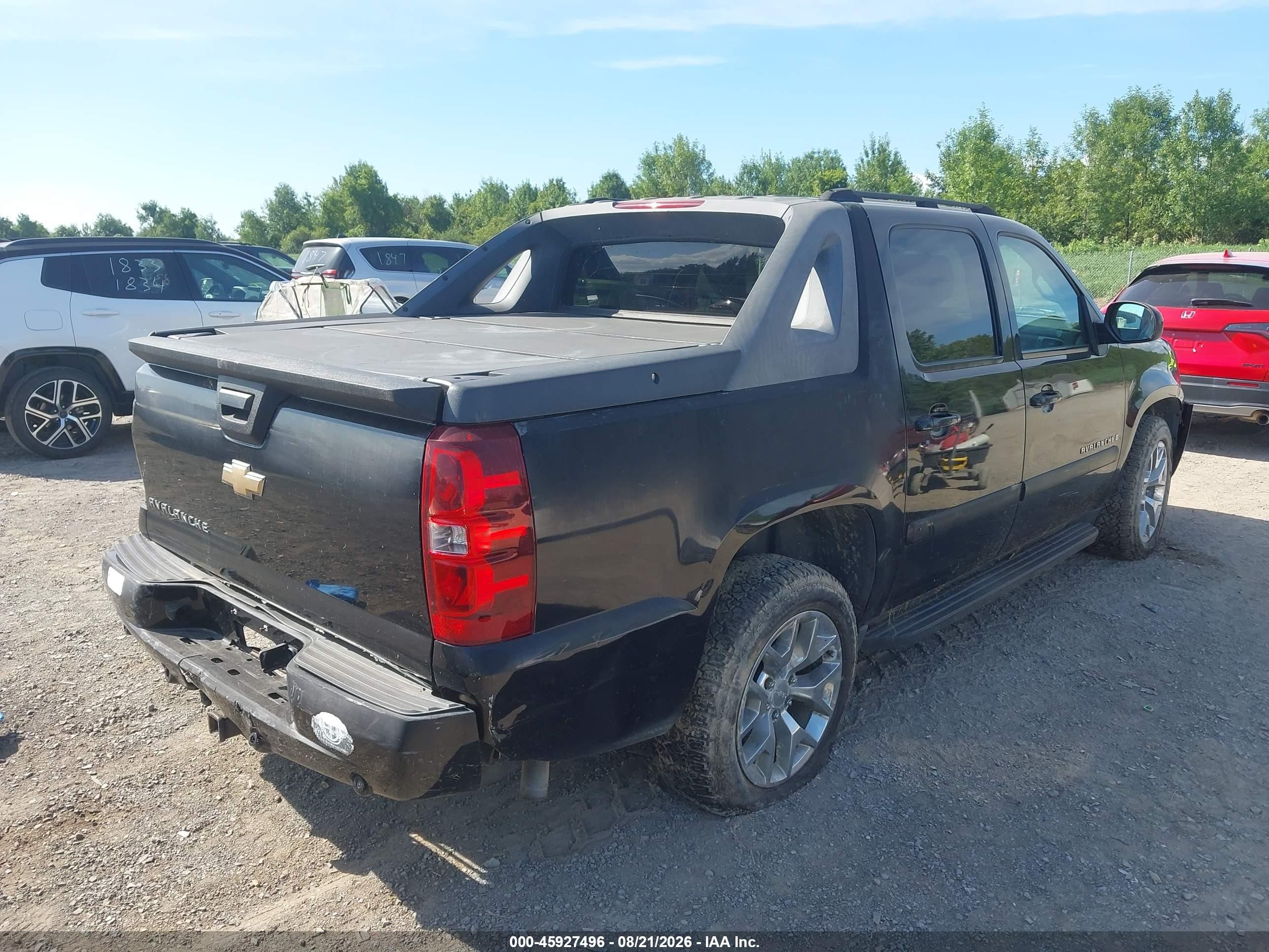 2007 Chevrolet Avalanche 1500 Ltz Black vin: 3GNEC12097G106122