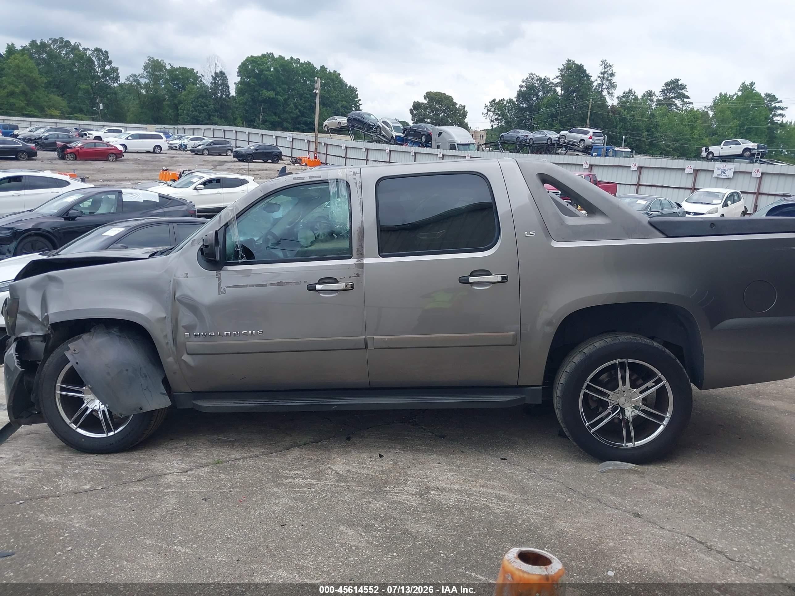 2007 Chevrolet Avalanche 1500 Ls Brown vin: 3GNEC12097G141856