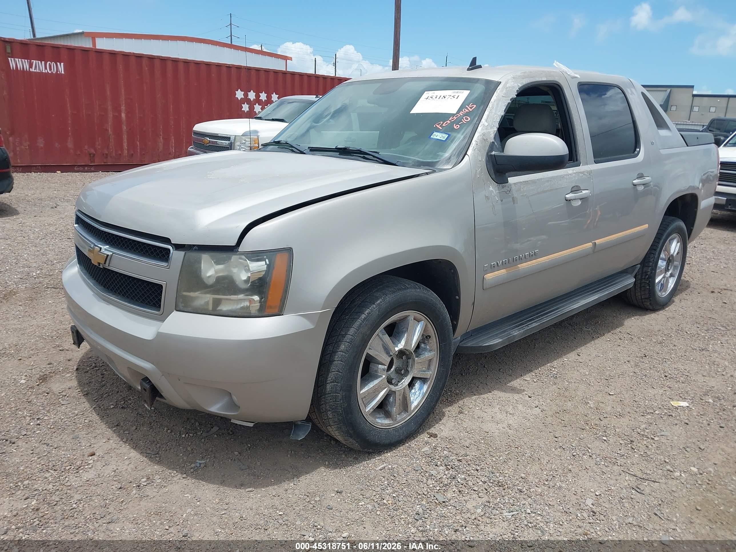 2008 Chevrolet Avalanche 1500 Lt Tan vin: 3GNEC12098G106008
