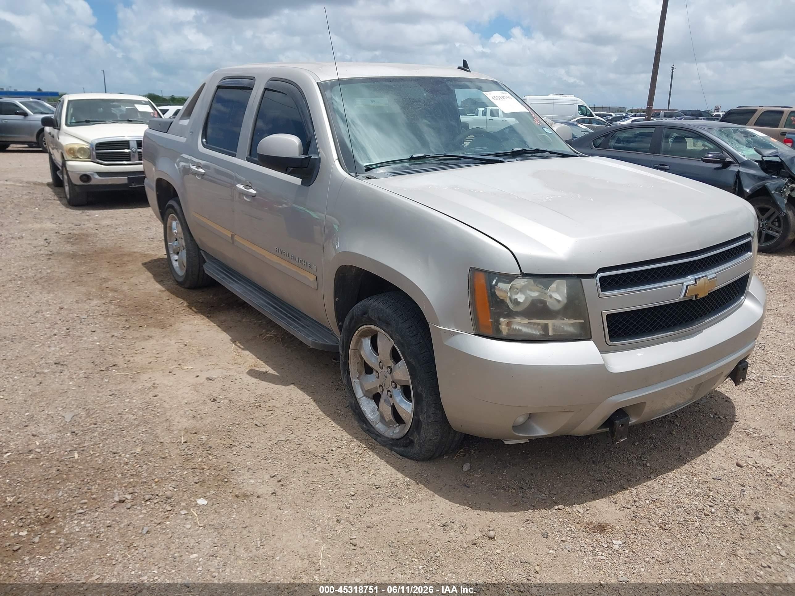 2008 Chevrolet Avalanche 1500 Lt Tan vin: 3GNEC12098G106008