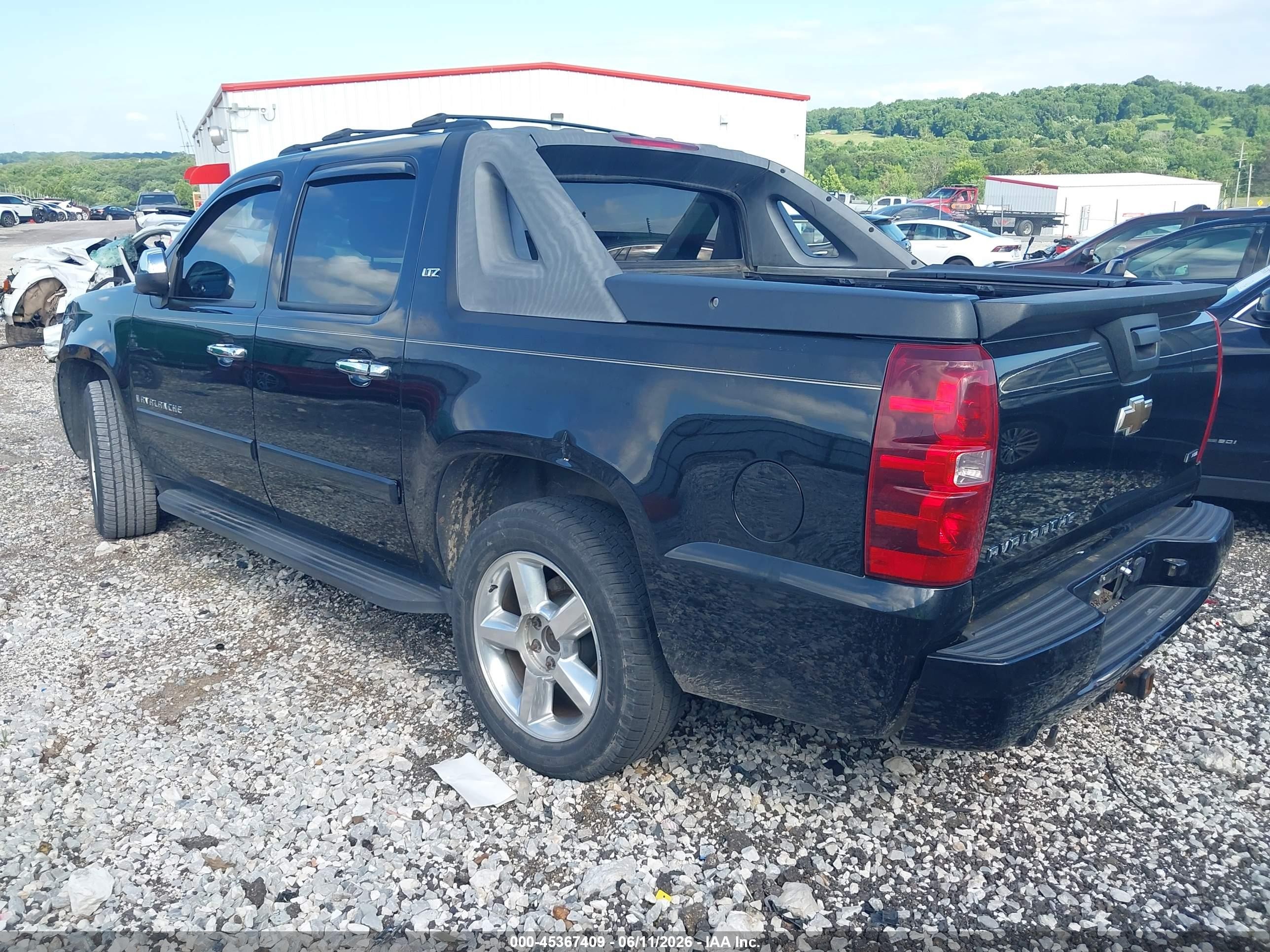 2008 Chevrolet Avalanche 1500 Ltz Black vin: 3GNEC12098G166368