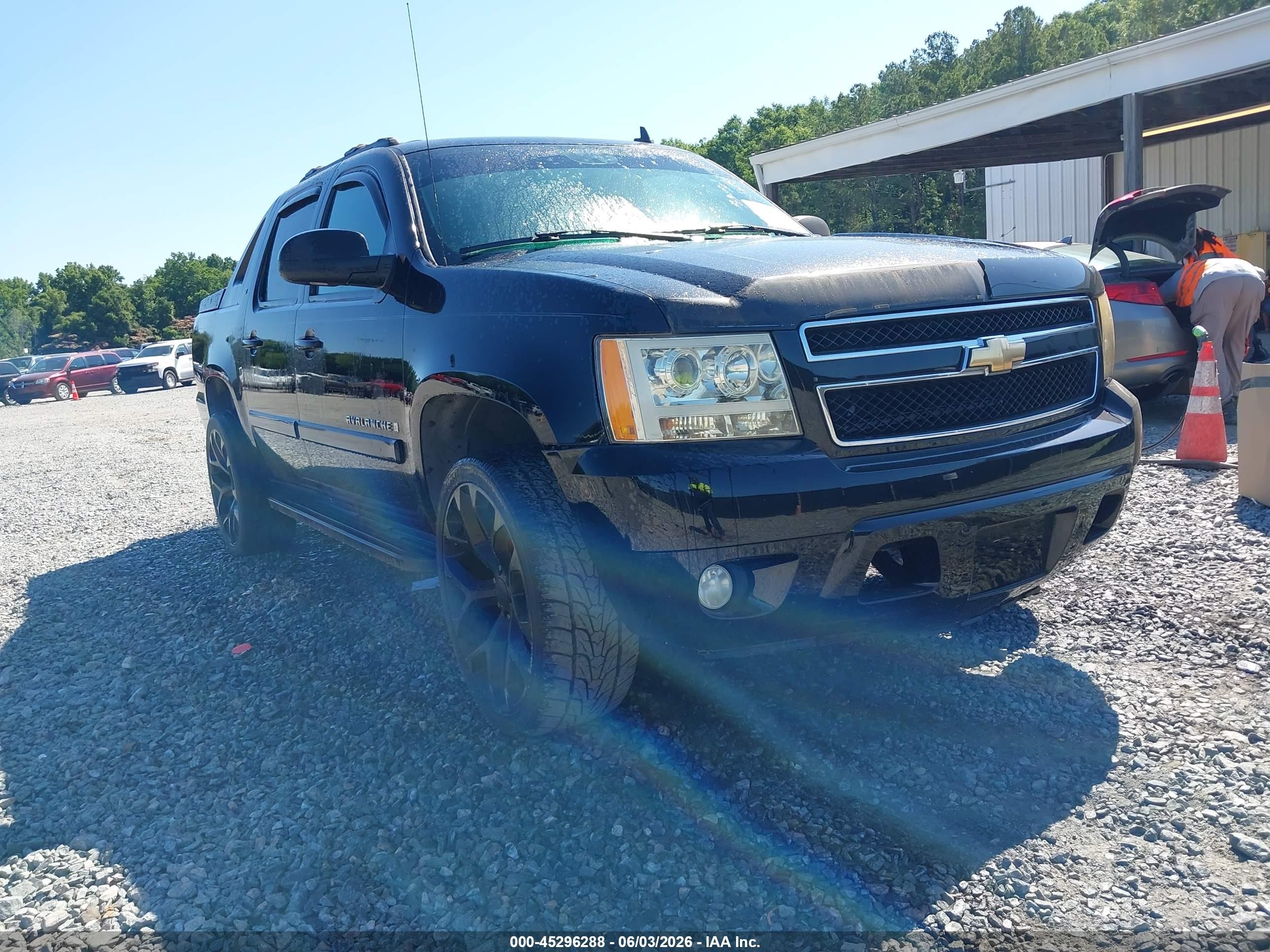 2007 Chevrolet Avalanche 1500 Lt Black vin: 3GNEC120X7G159329