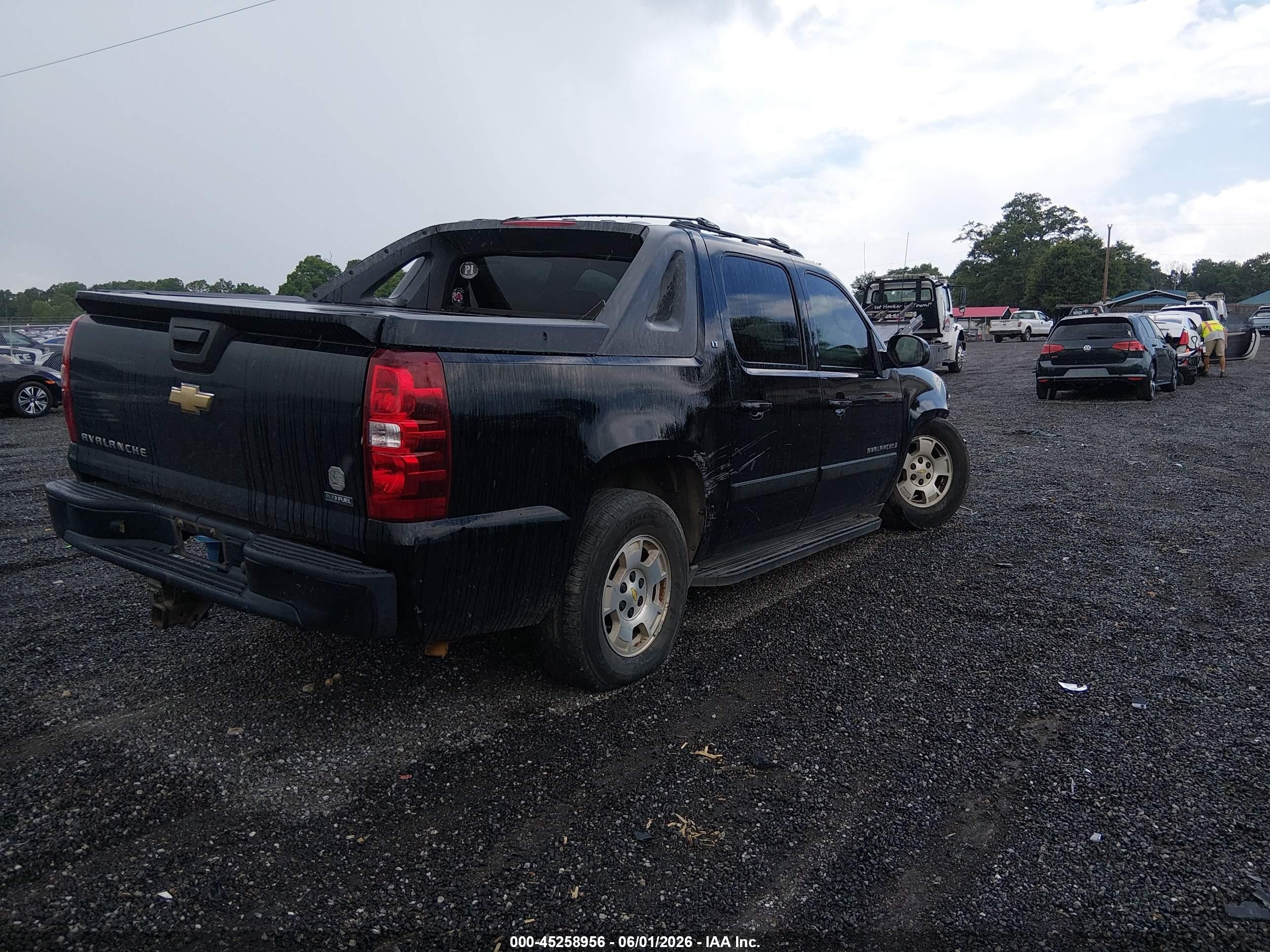2007 Chevrolet Avalanche 1500 Lt Black vin: 3GNEC120X7G179404