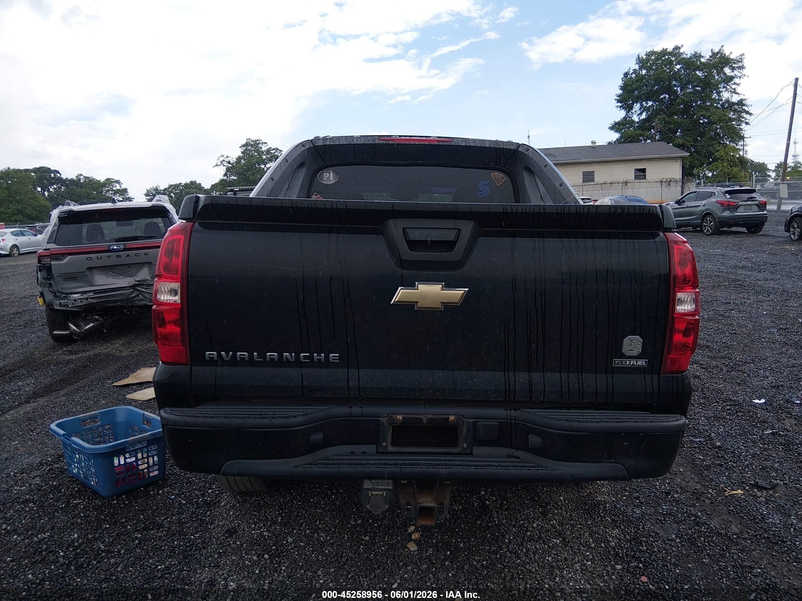 2007 Chevrolet Avalanche 1500 Lt Black vin: 3GNEC120X7G179404
