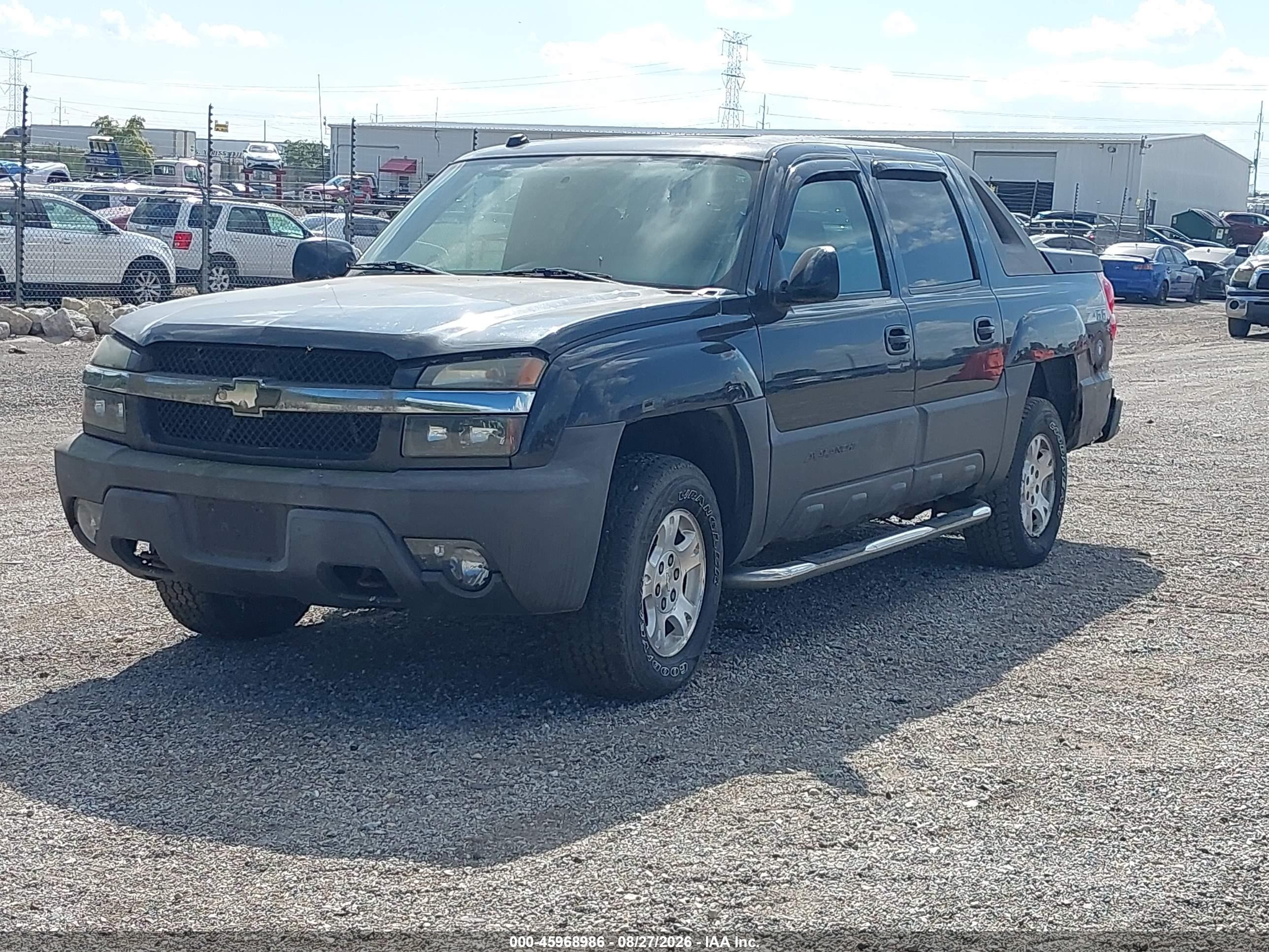 2004 Chevrolet Avalanche C1500 Black vin: 3GNEC12G74G247731