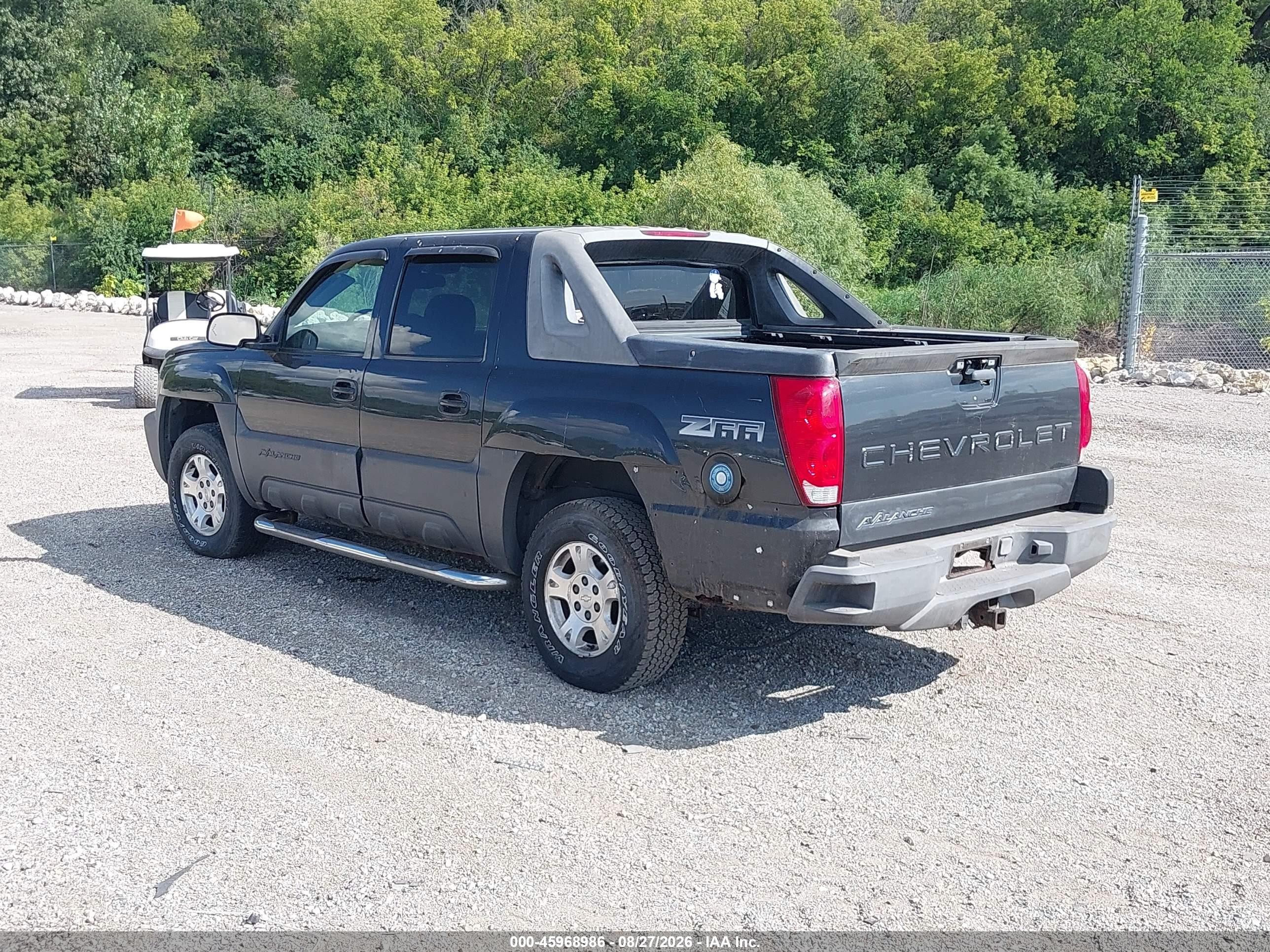 2004 Chevrolet Avalanche C1500 Black vin: 3GNEC12G74G247731