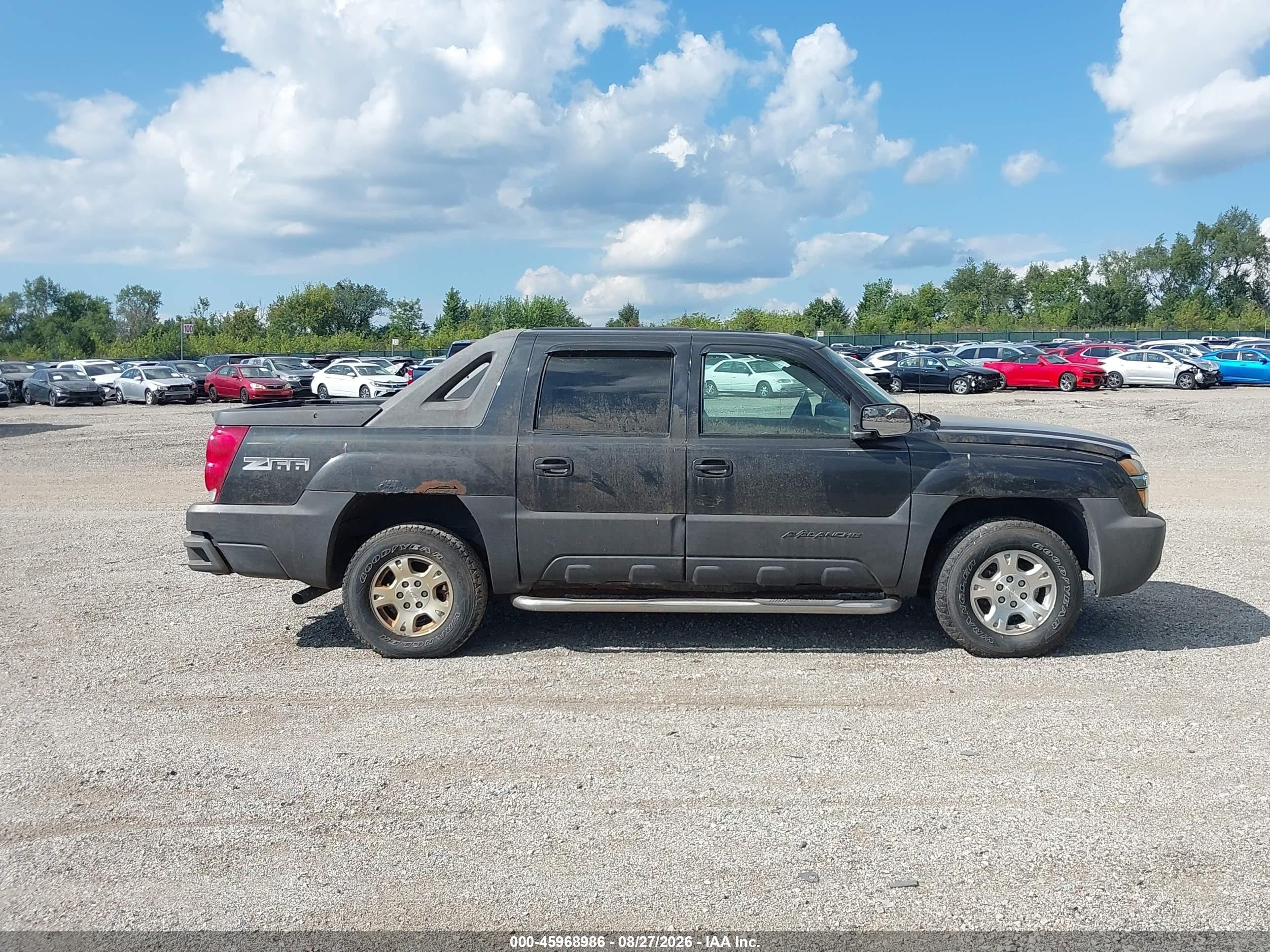 2004 Chevrolet Avalanche C1500 Black vin: 3GNEC12G74G247731