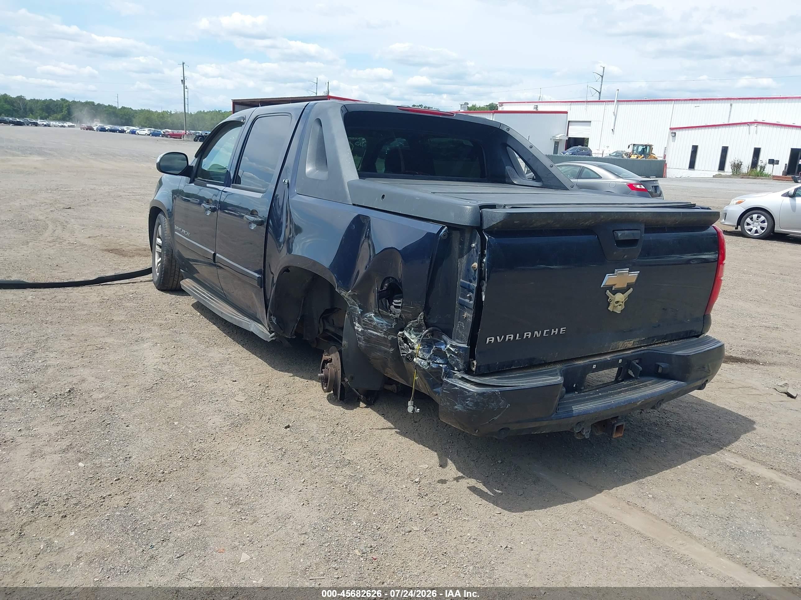 2009 Chevrolet Avalanche 1500 Ls Blue vin: 3GNEC12J19G131110