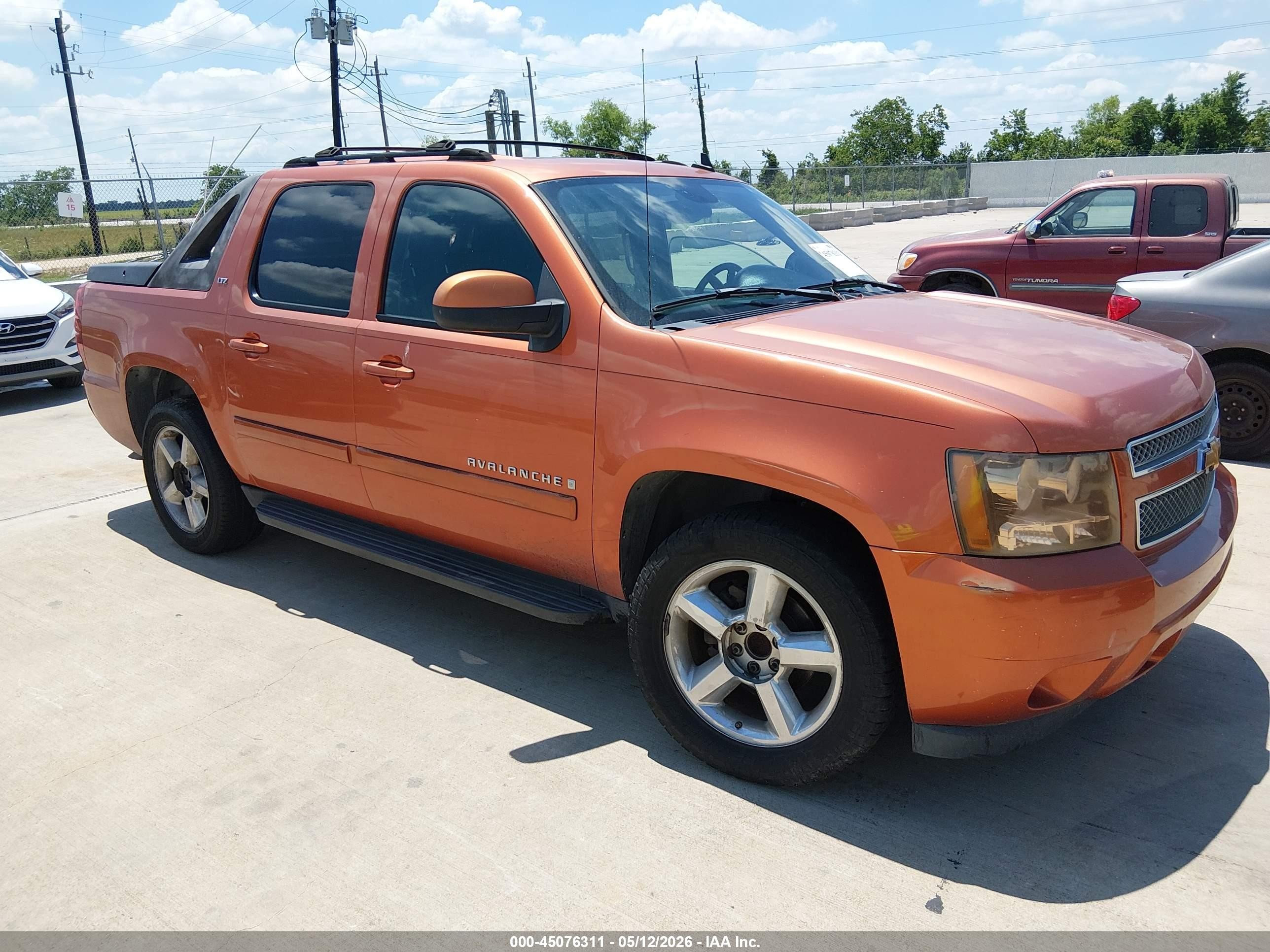 2007 Chevrolet Avalanche 1500 Ltz Orange vin: 3GNEC12J27G166462