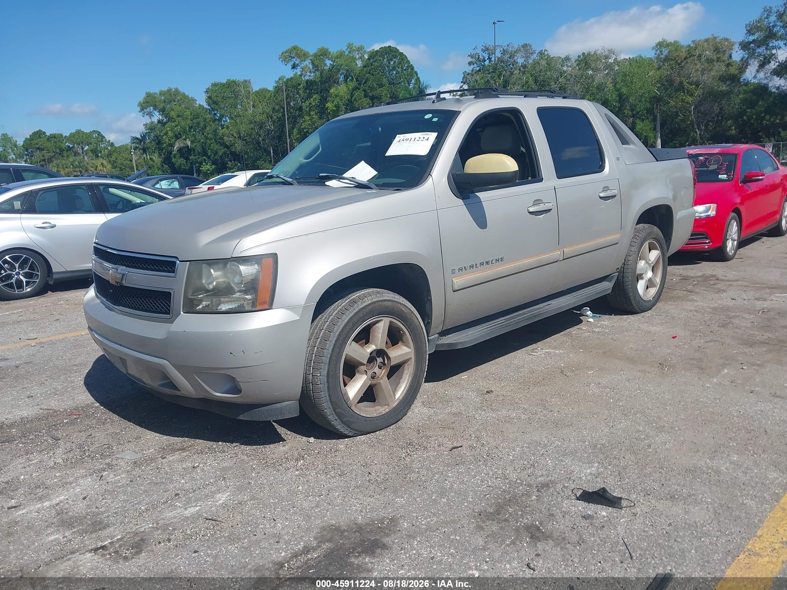 2007 Chevrolet Avalanche 1500 Lt Gold vin: 3GNEC12J27G185349
