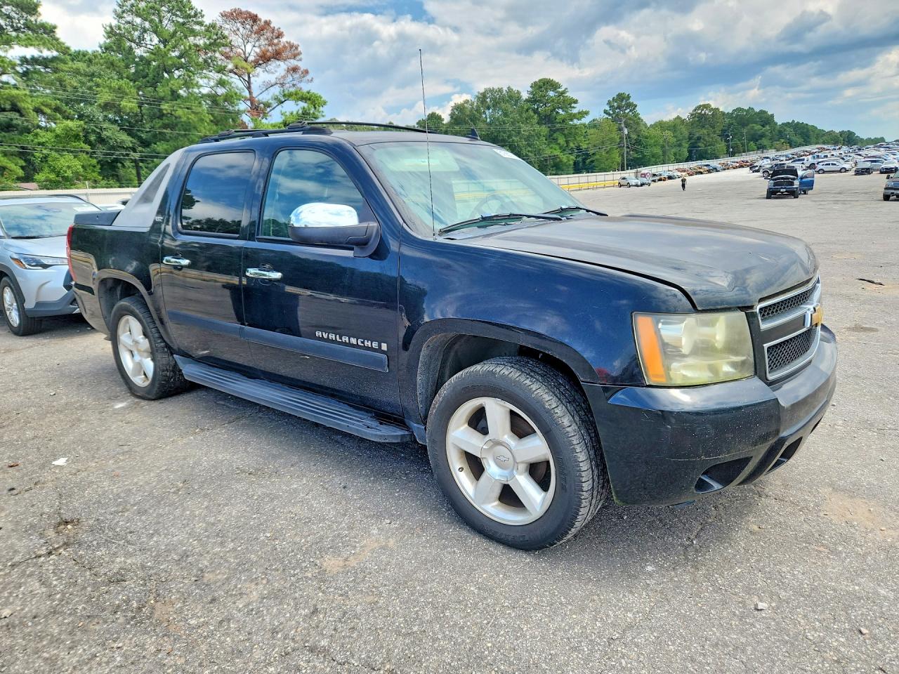 2007 Chevrolet Avalanche Black vin: 3GNEC12J37G121112