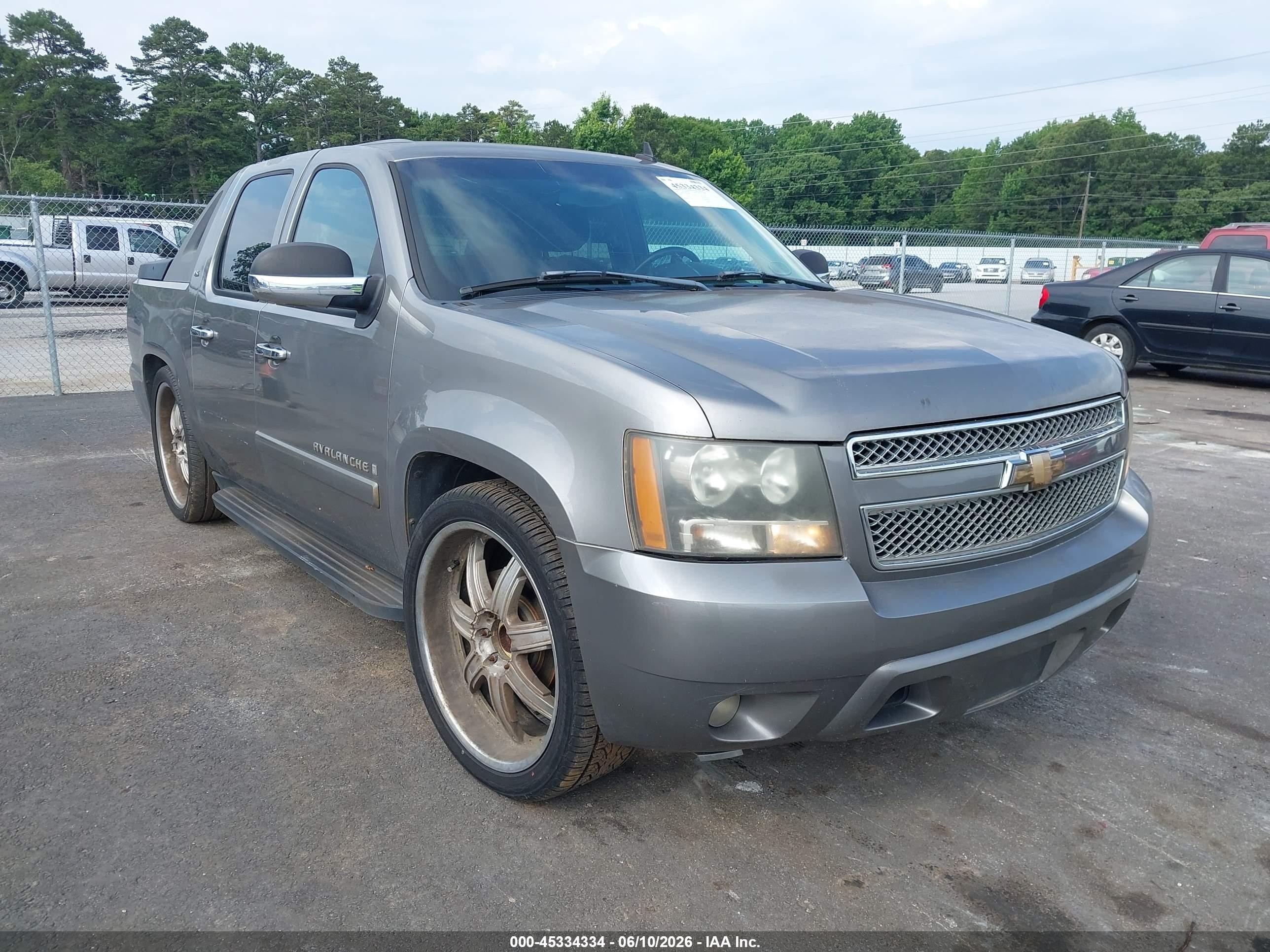 2007 Chevrolet Avalanche 1500 Ls Gray vin: 3GNEC12J47G318841