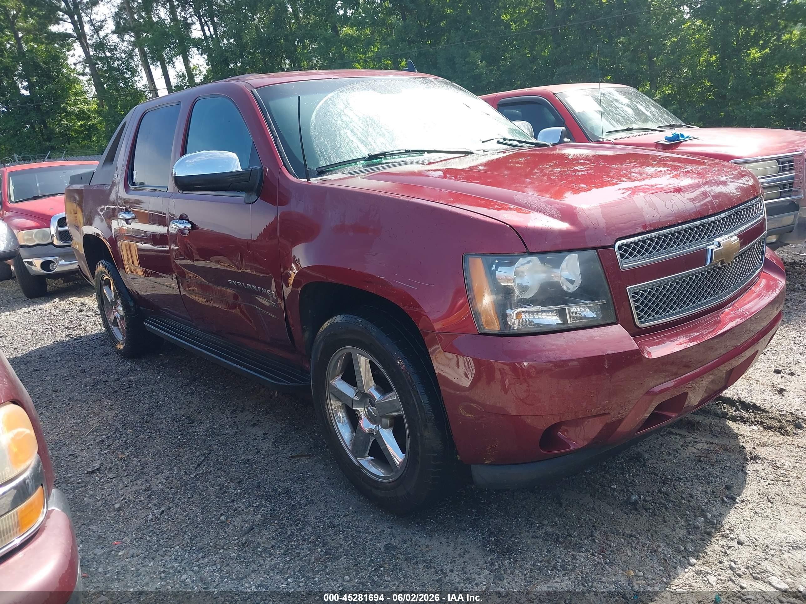 2008 Chevrolet Avalanche 1500 Ls Burgundy vin: 3GNEC12J48G187671