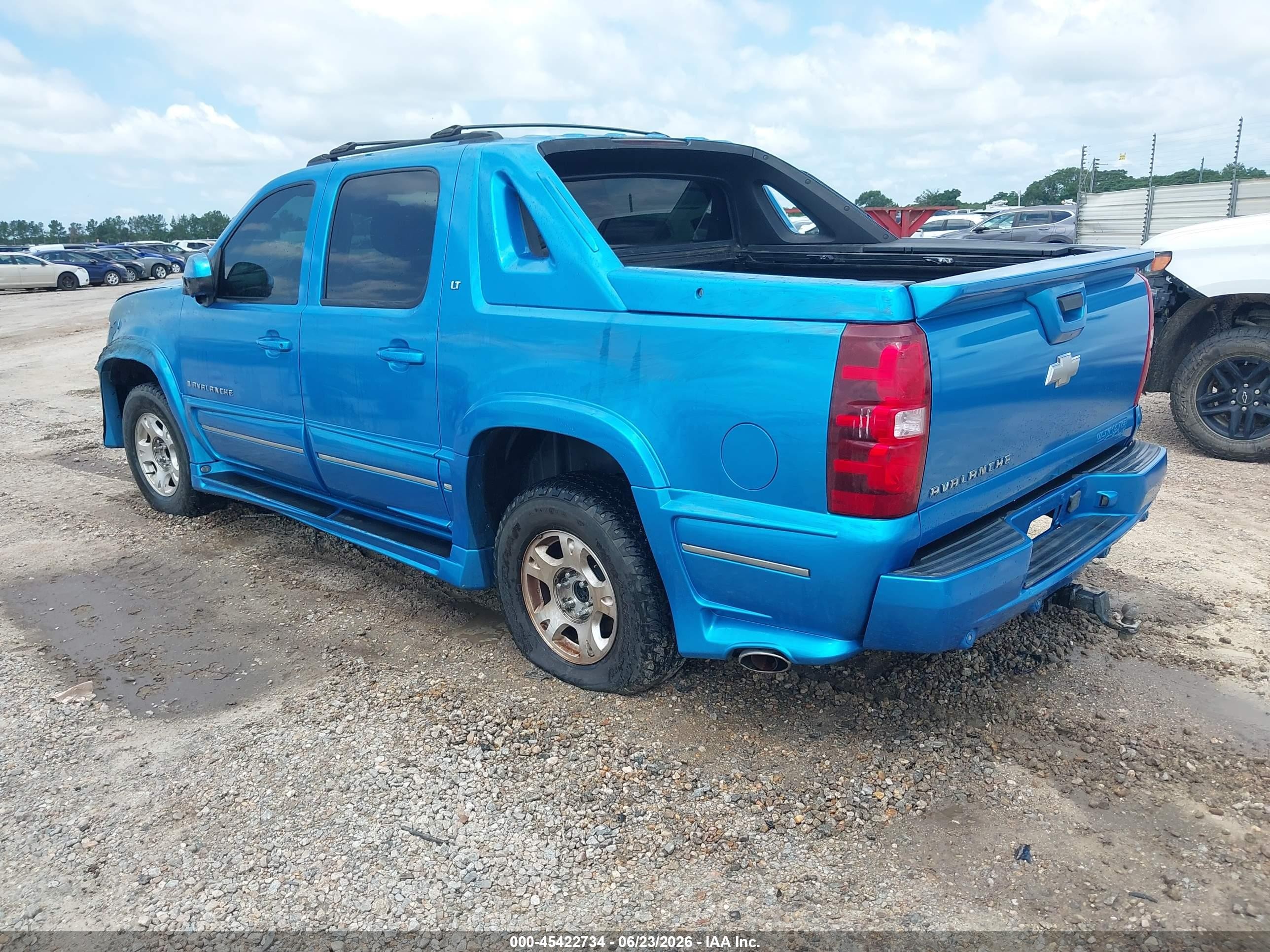 2008 Chevrolet Avalanche 1500 Lt Blue vin: 3GNEC12J68G258398