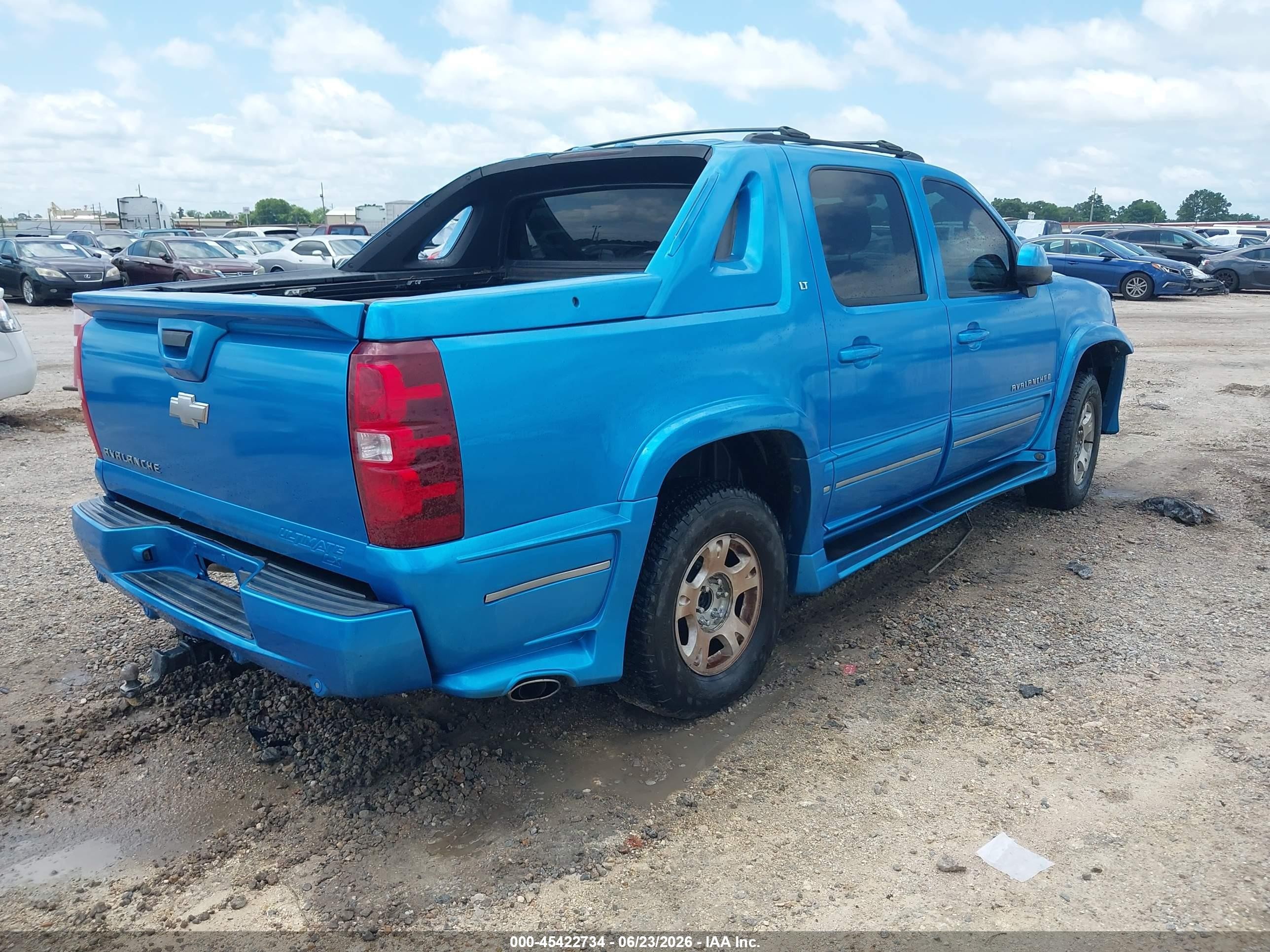 2008 Chevrolet Avalanche 1500 Lt Blue vin: 3GNEC12J68G258398