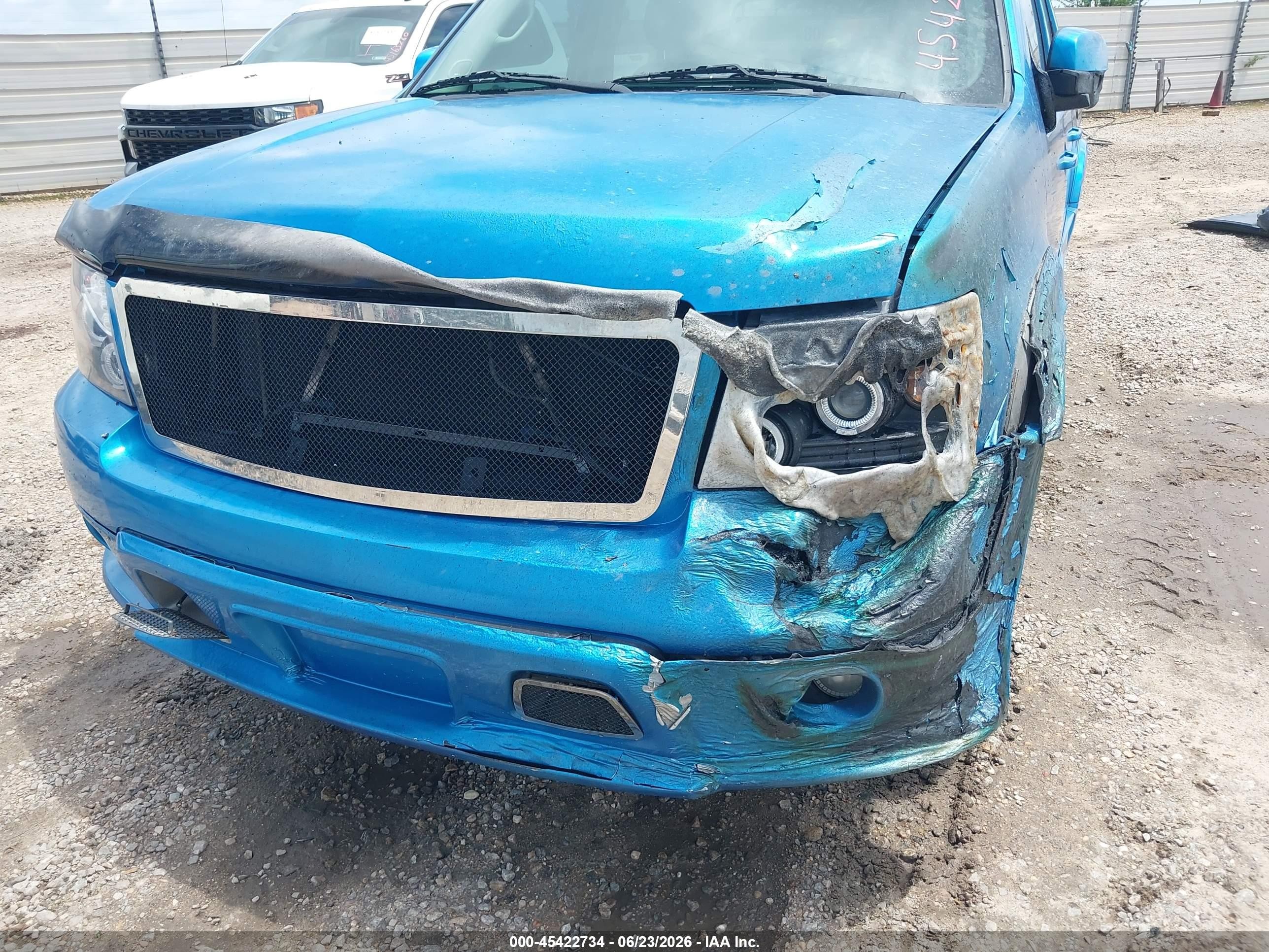 2008 Chevrolet Avalanche 1500 Lt Blue vin: 3GNEC12J68G258398