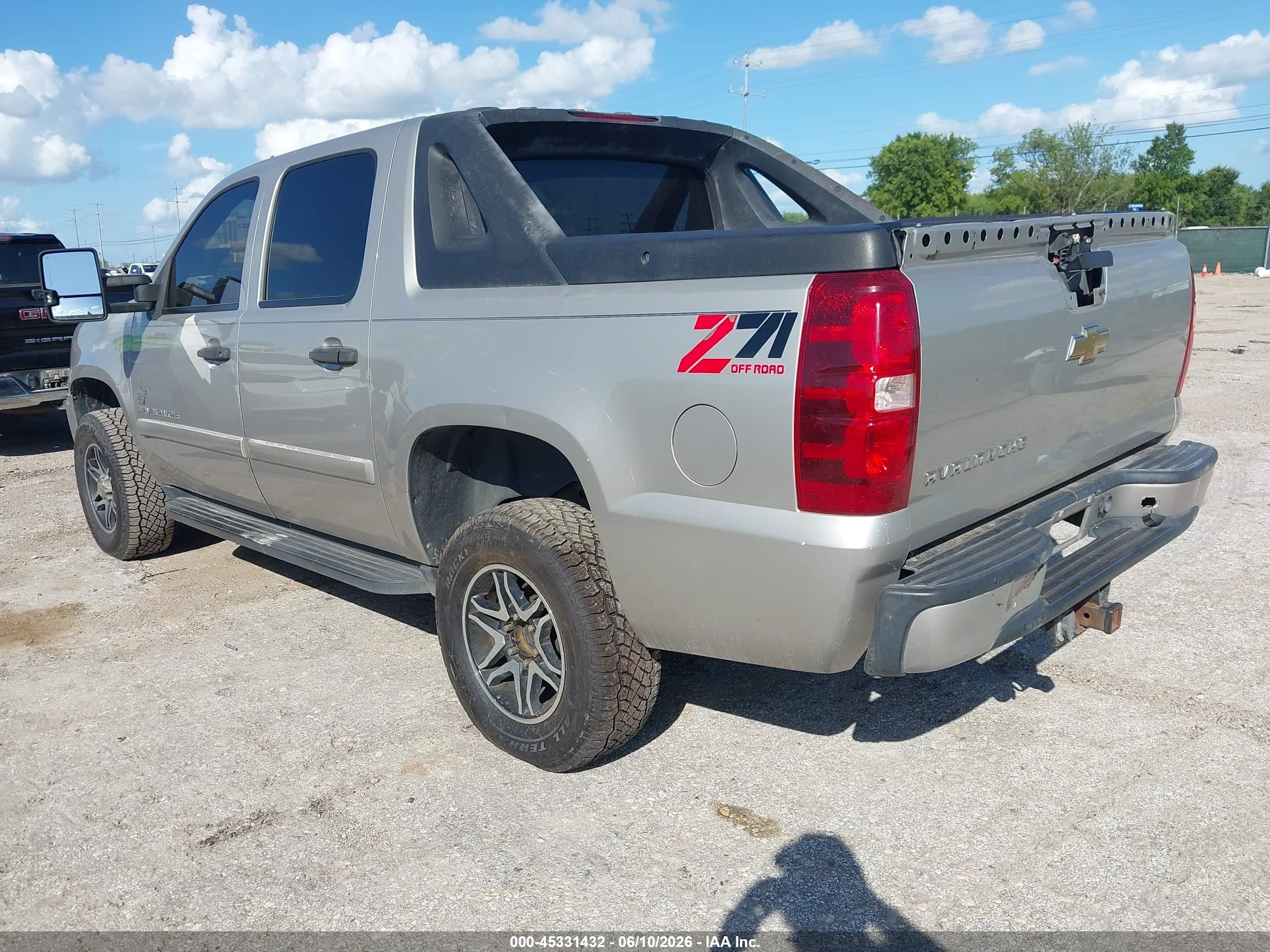 2007 Chevrolet Avalanche 1500 Ls Beige vin: 3GNEC12J77G319529