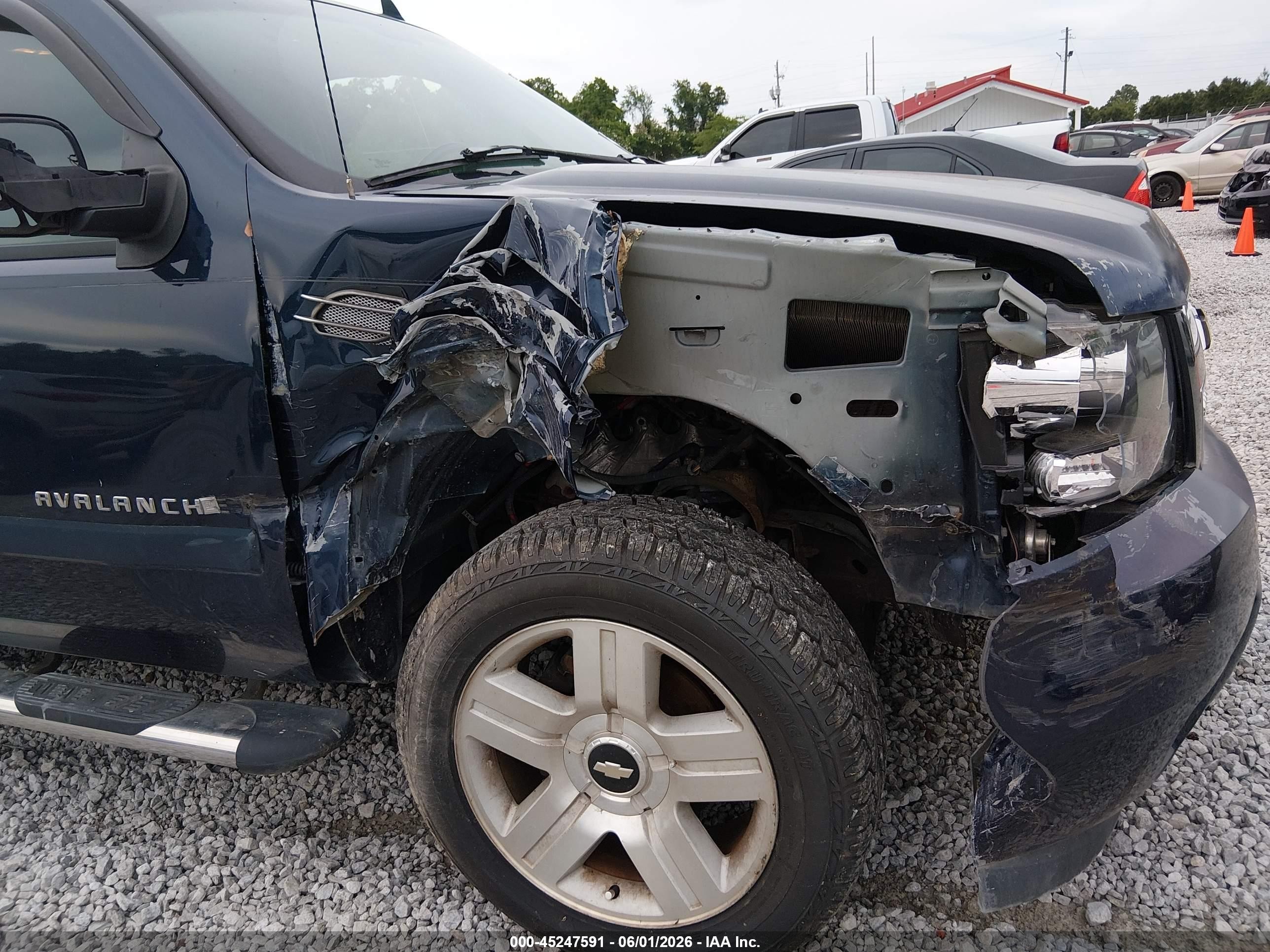 2008 Chevrolet Avalanche 1500 Ls Dark Blue vin: 3GNEC12J78G168015