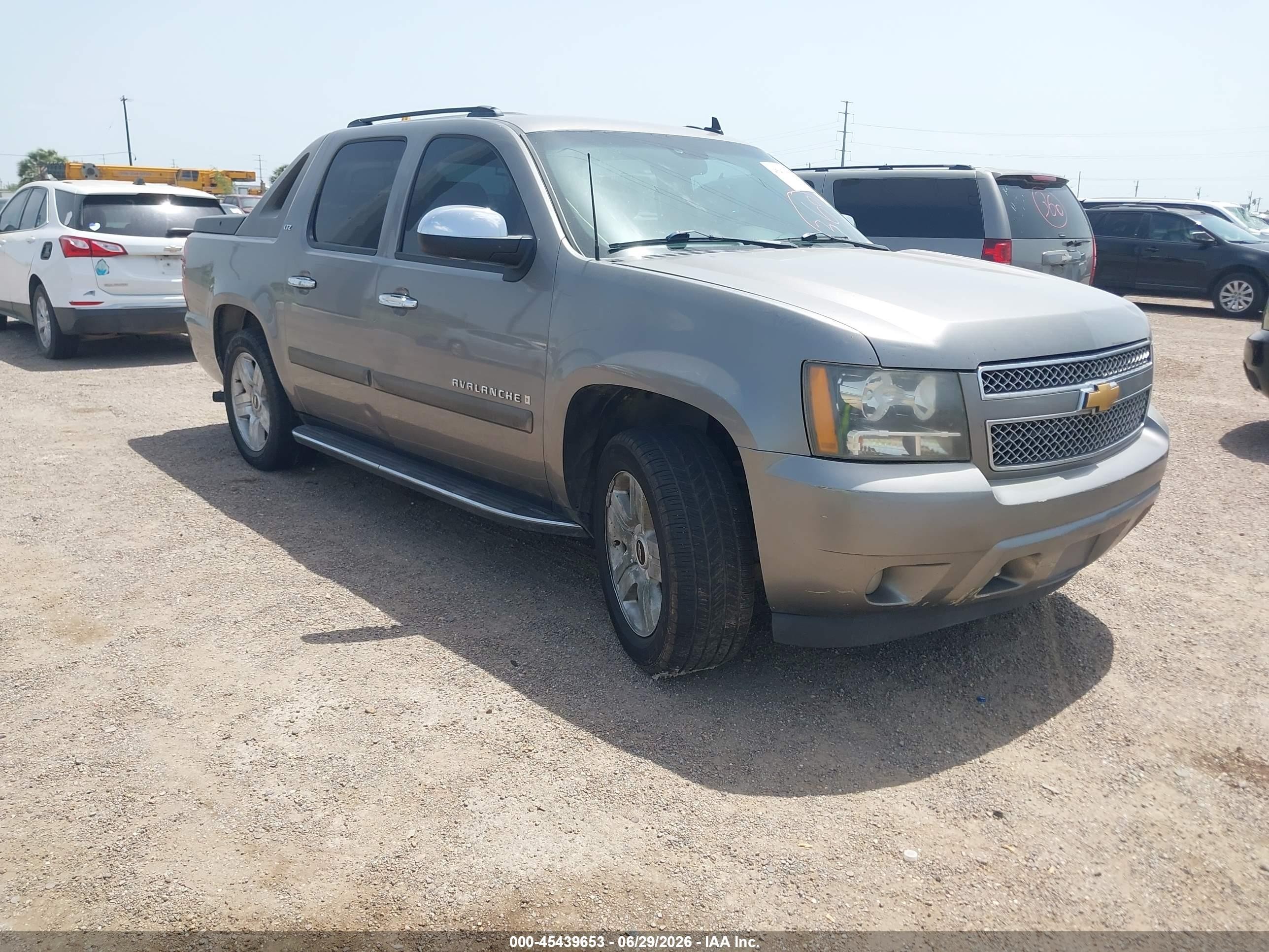 2008 Chevrolet Avalanche 1500 Ltz Gray vin: 3GNEC12J78G280961