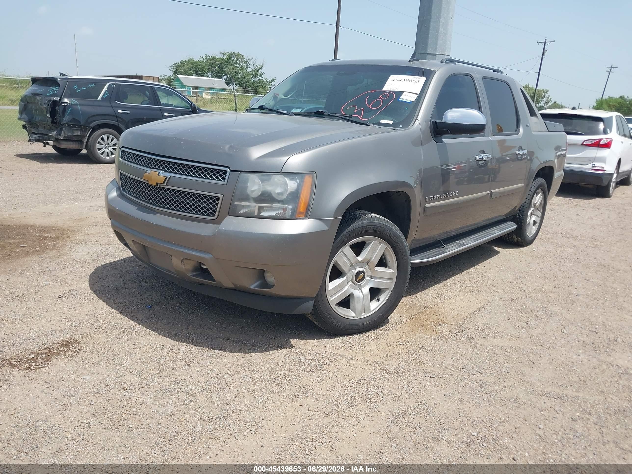 2008 Chevrolet Avalanche 1500 Ltz Gray vin: 3GNEC12J78G280961