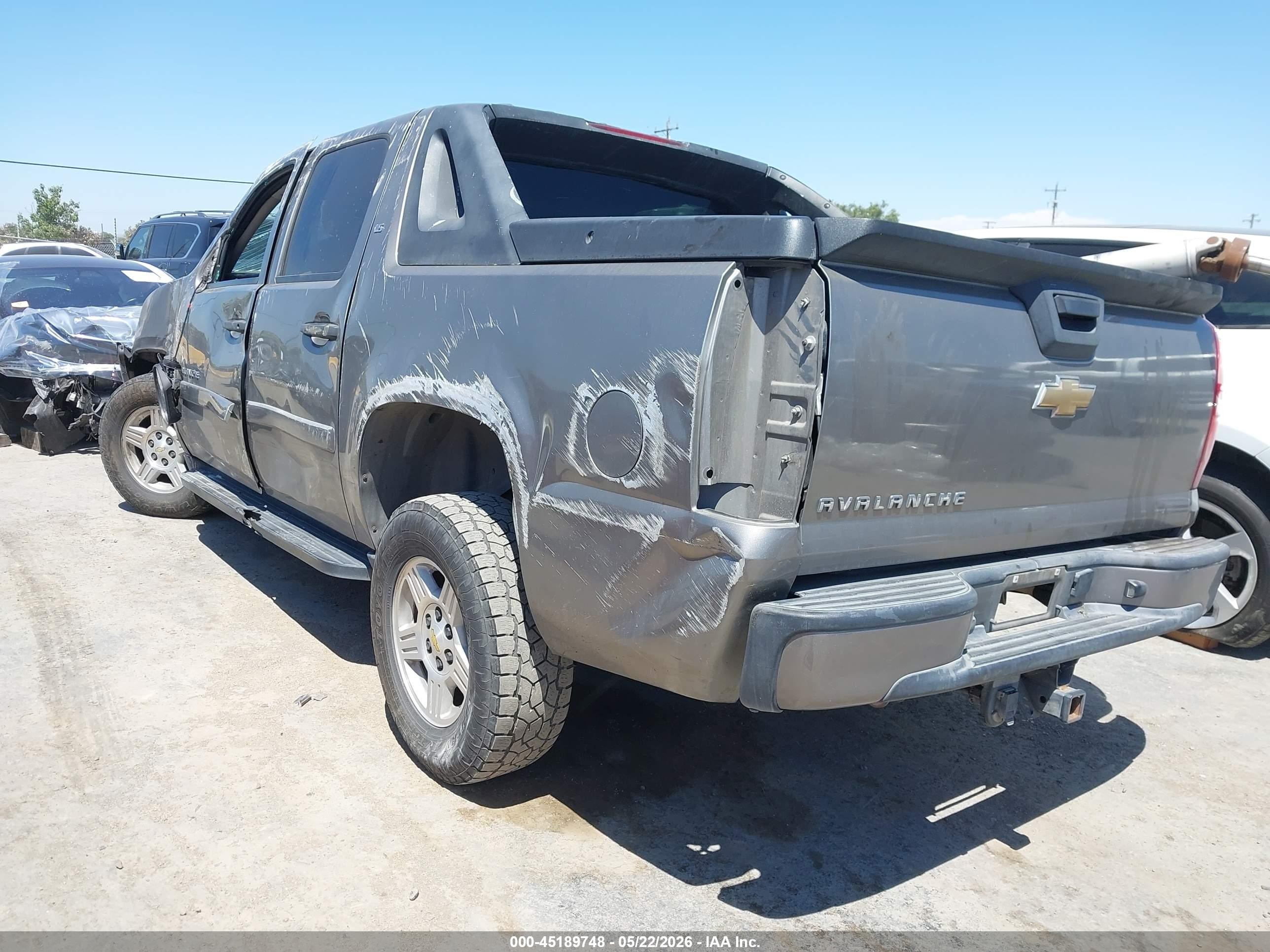 2007 Chevrolet Avalanche 1500 Ls Gray vin: 3GNEC12J87G191320