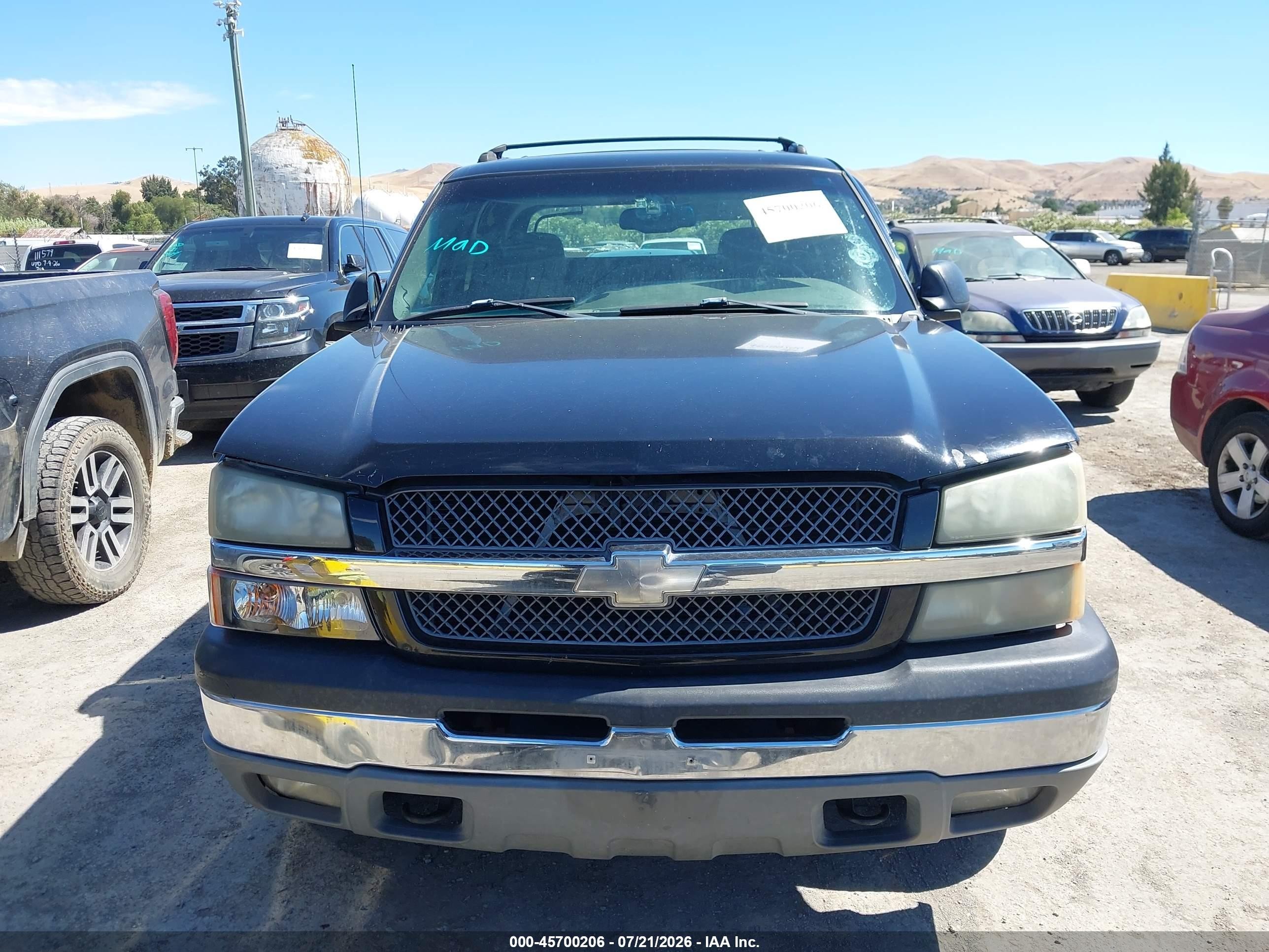2004 Chevrolet Avalanche 1500   Черный vin: 3GNEC12T04G332183
