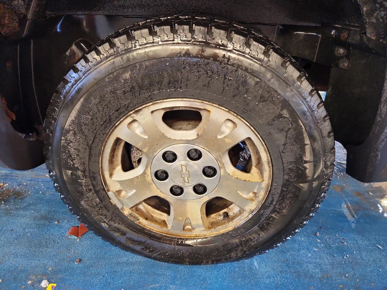 2004 Chevrolet Avalanche C1500 Black vin: 3GNEC12T14G215454 Damage: Left Rear Wheel, Corrosion, > 12 Inches