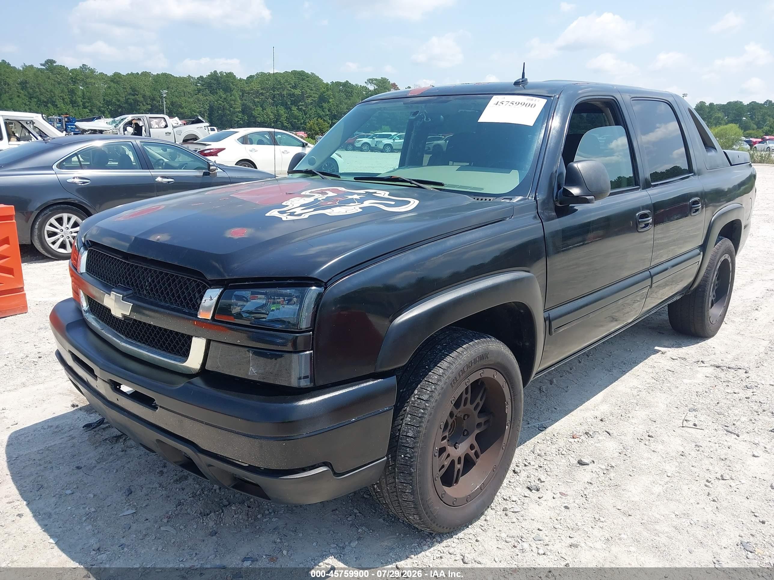2004 Chevrolet Avalanche 1500   Black vin: 3GNEC12T34G124699