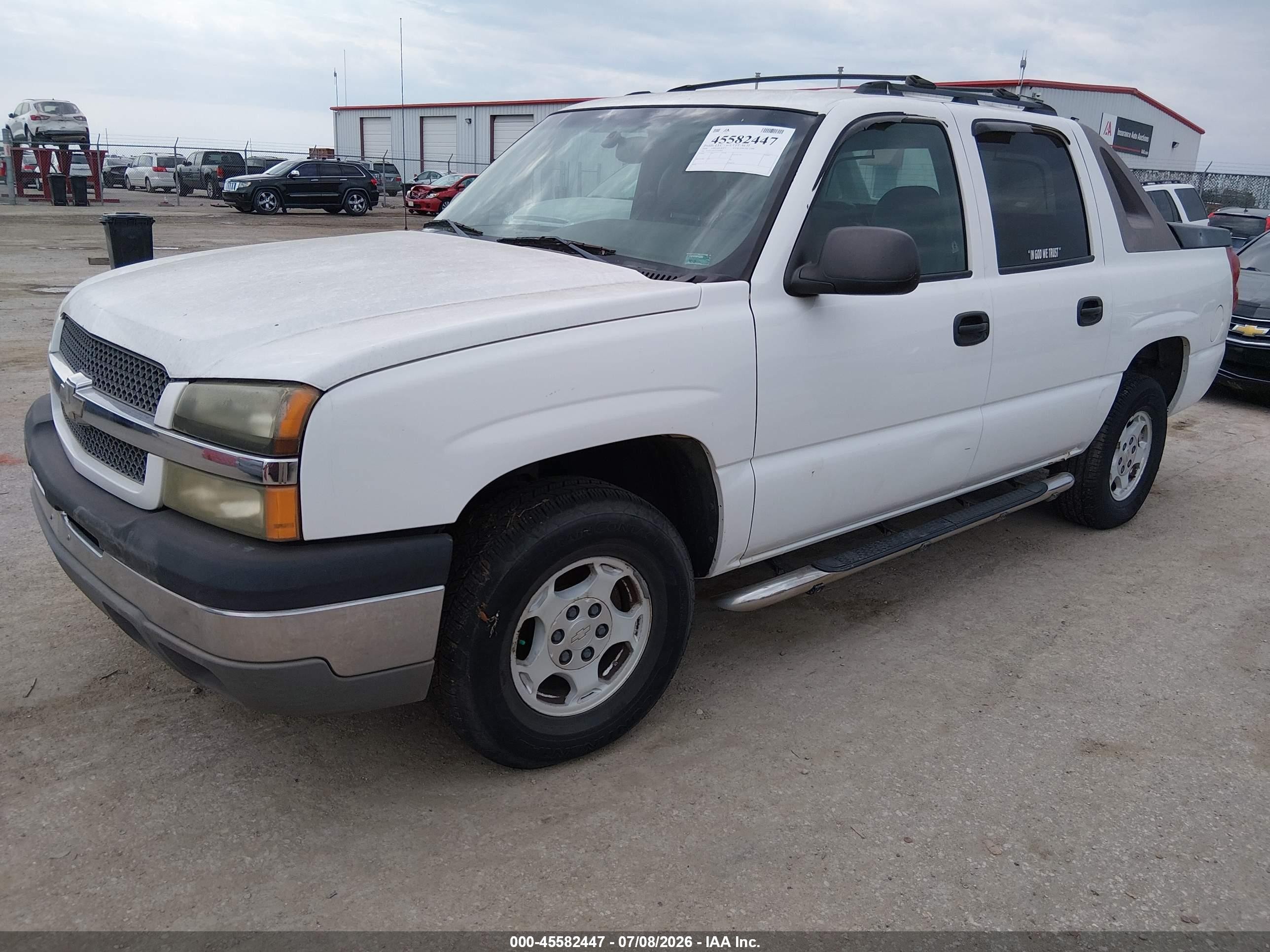 2004 Chevrolet Avalanche 1500   White vin: 3GNEC12T34G147660