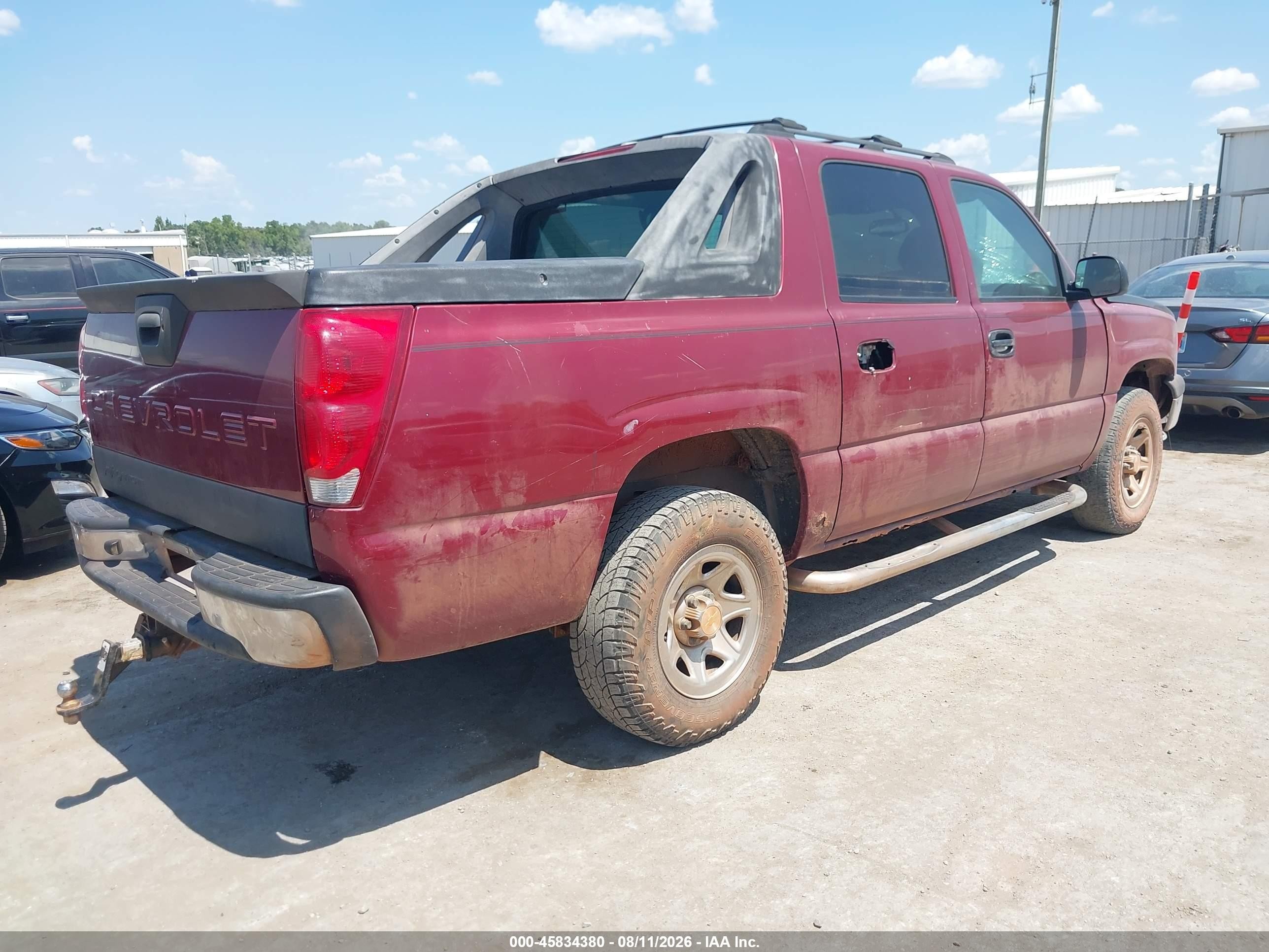 2004 Chevrolet Avalanche 1500   Red vin: 3GNEC12T44G176245