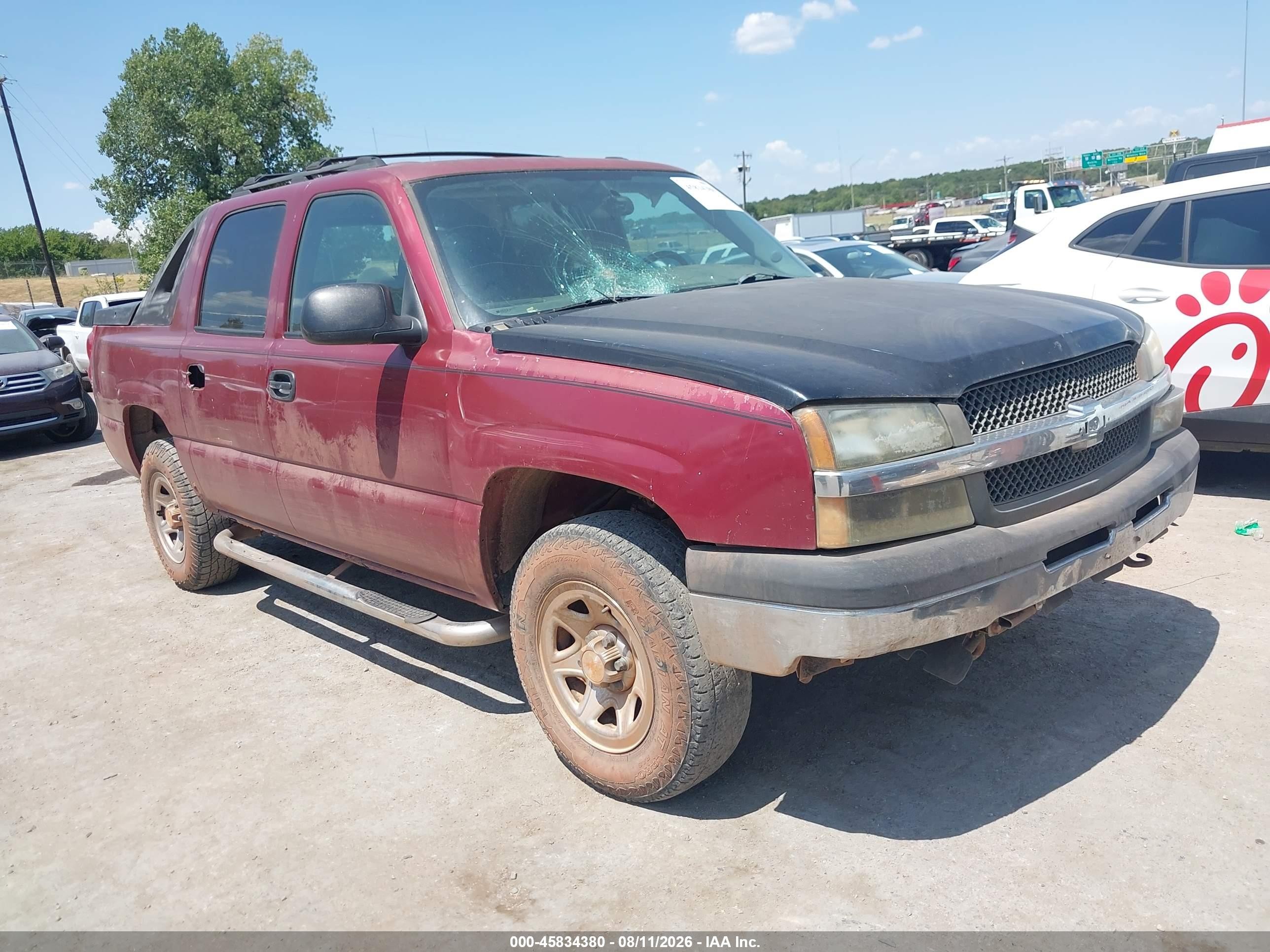 2004 Chevrolet Avalanche 1500   Red vin: 3GNEC12T44G176245