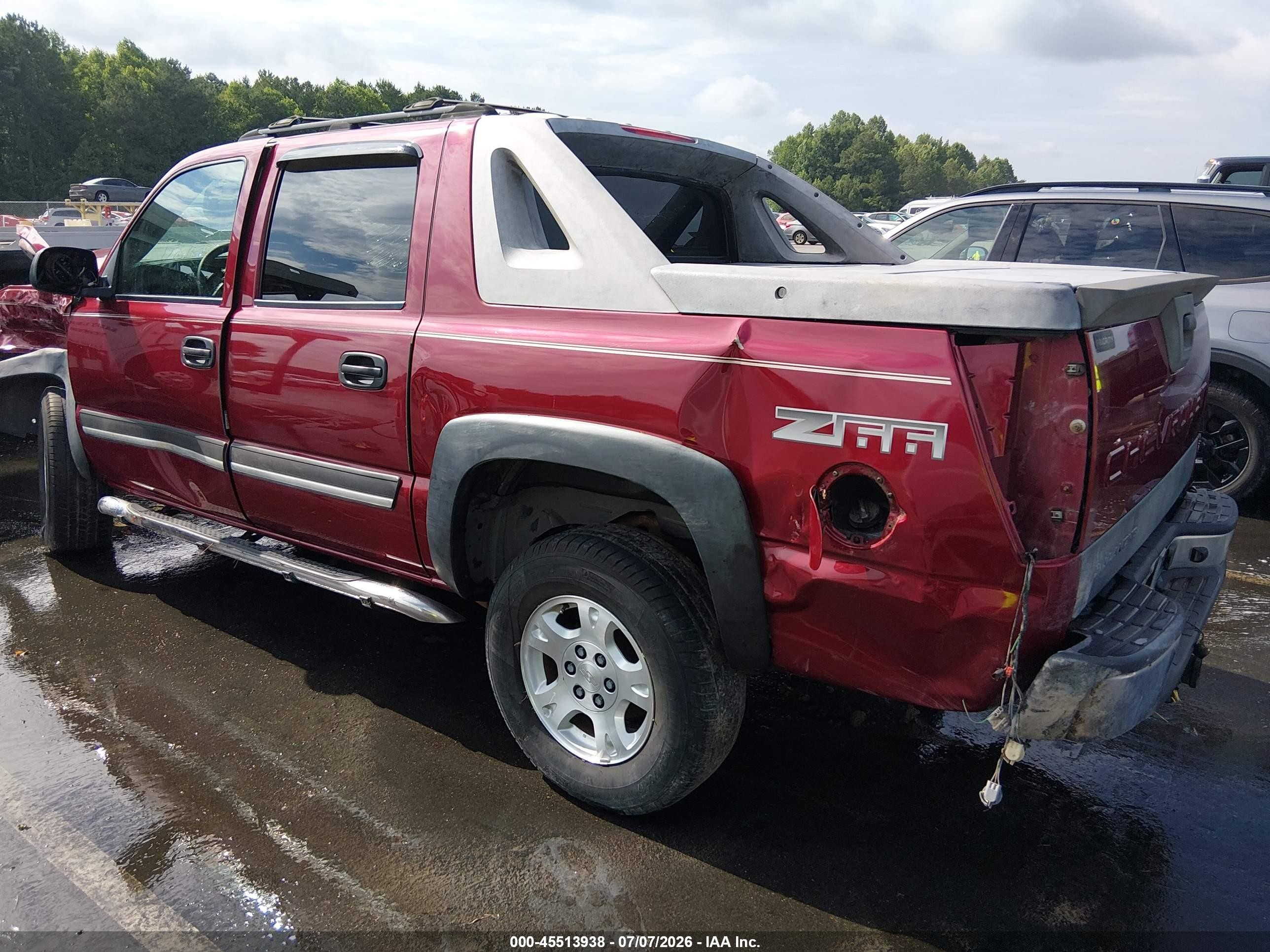 2004 Chevrolet Avalanche 1500   Red vin: 3GNEC12T44G297244