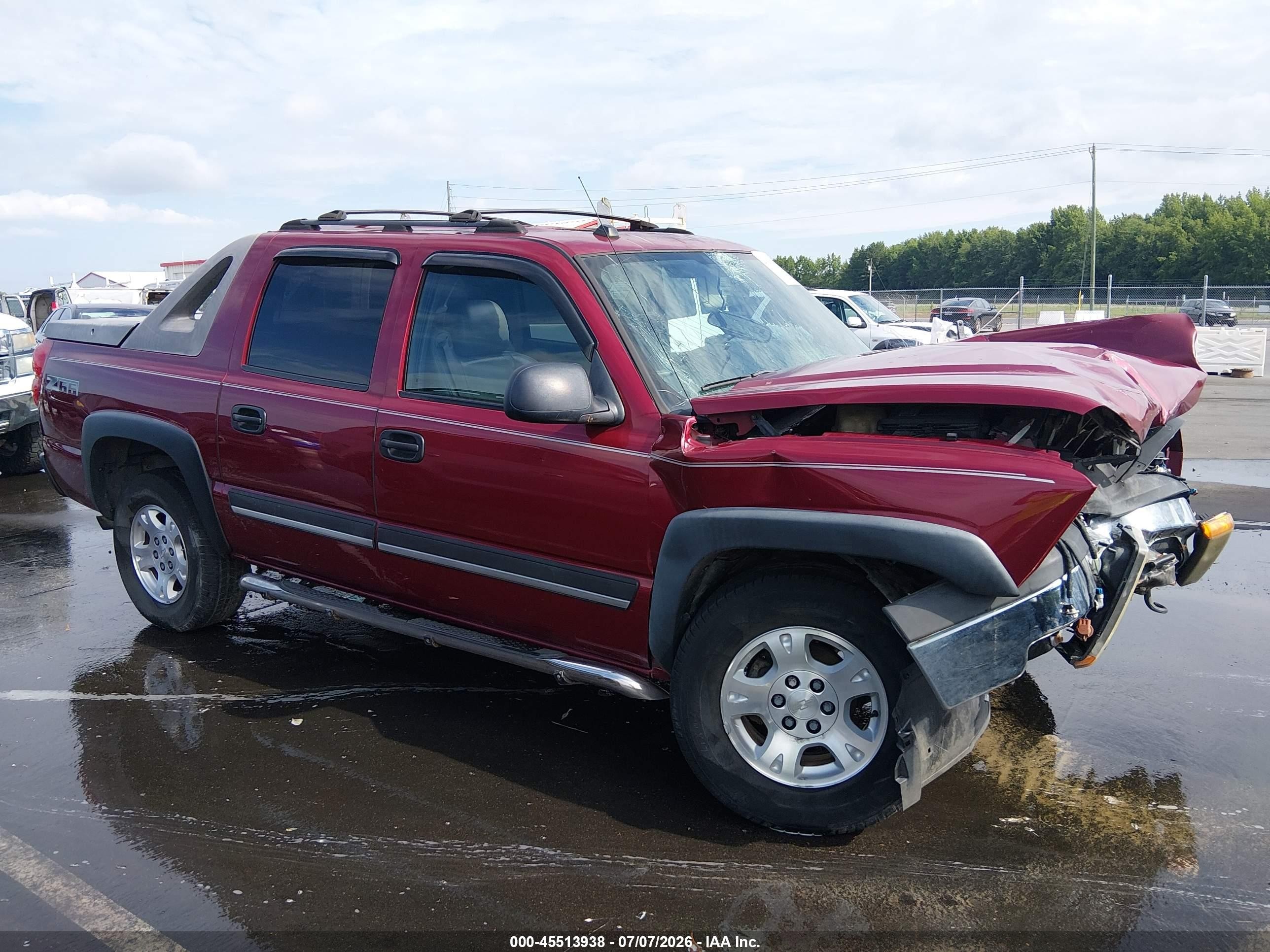 2004 Chevrolet Avalanche 1500   Red vin: 3GNEC12T44G297244