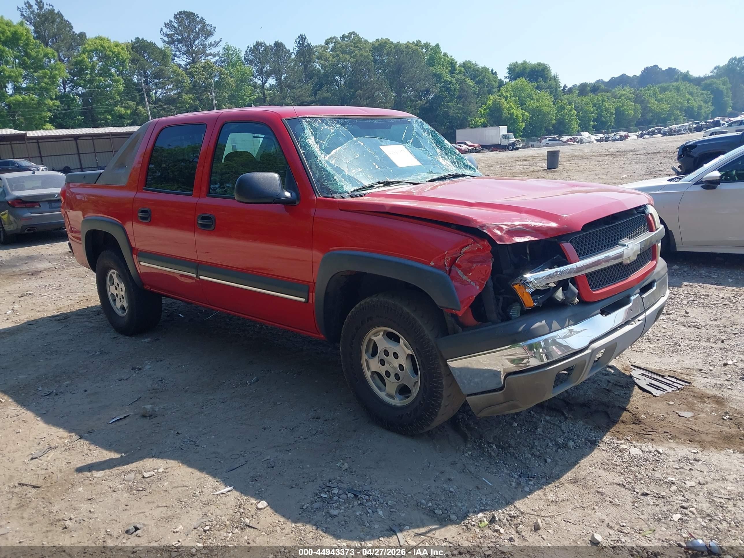 2004 Chevrolet Avalanche 1500   Red vin: 3GNEC12T64G141478