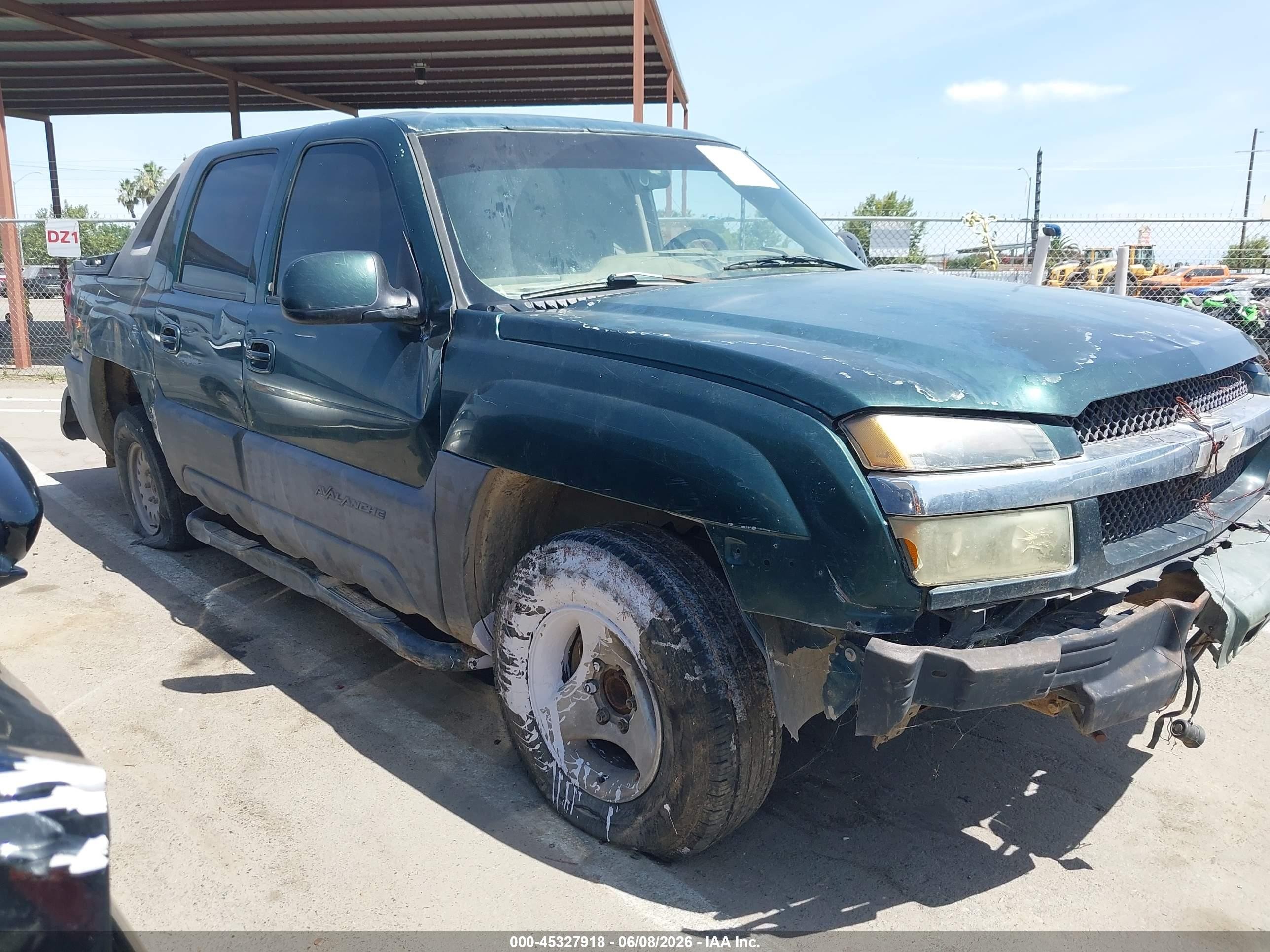 2004 Chevrolet Avalanche 1500   Зеленый vin: 3GNEC12T84G329063