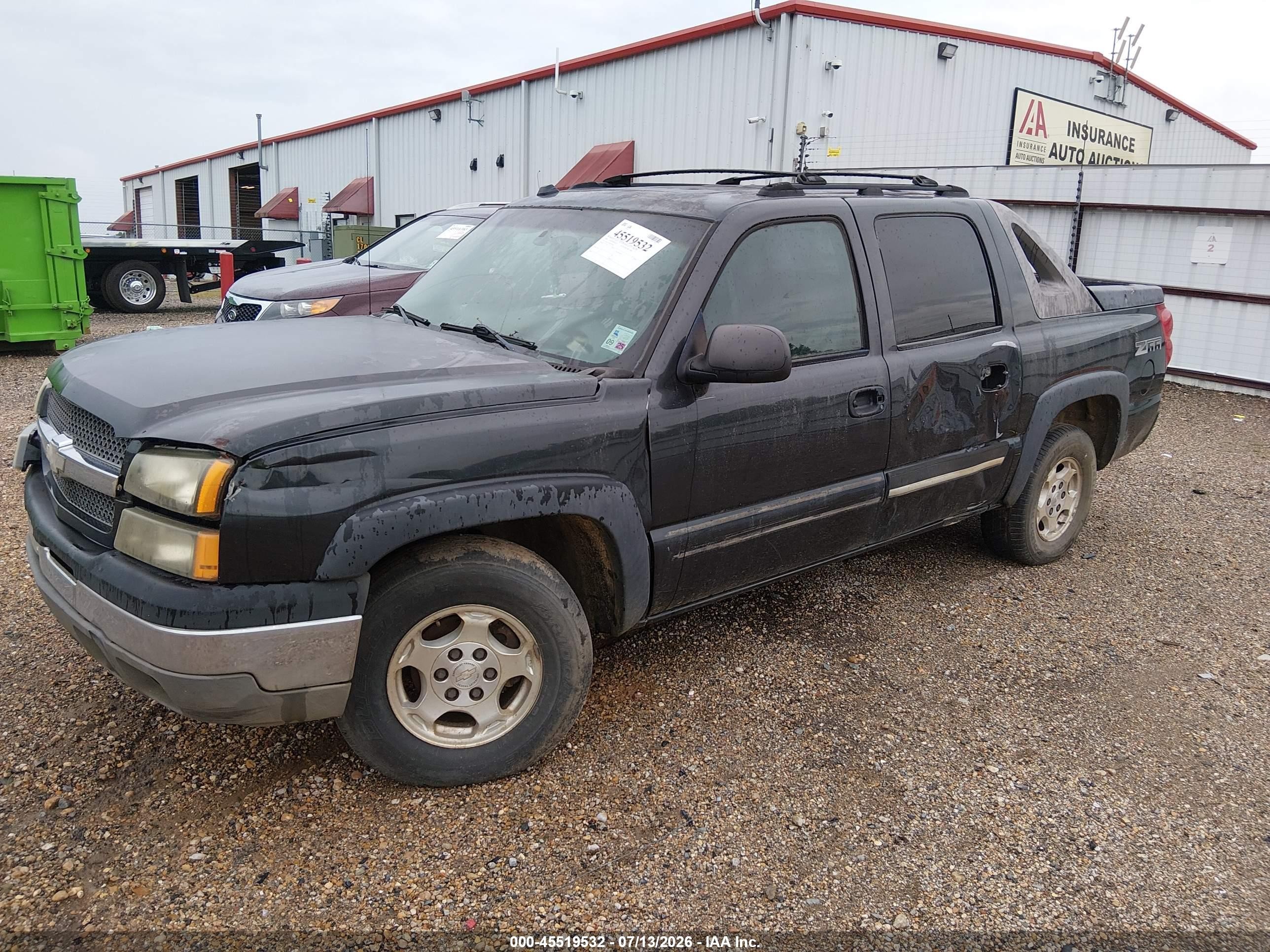 2004 Chevrolet Avalanche 1500   Черный vin: 3GNEC12T94G205982