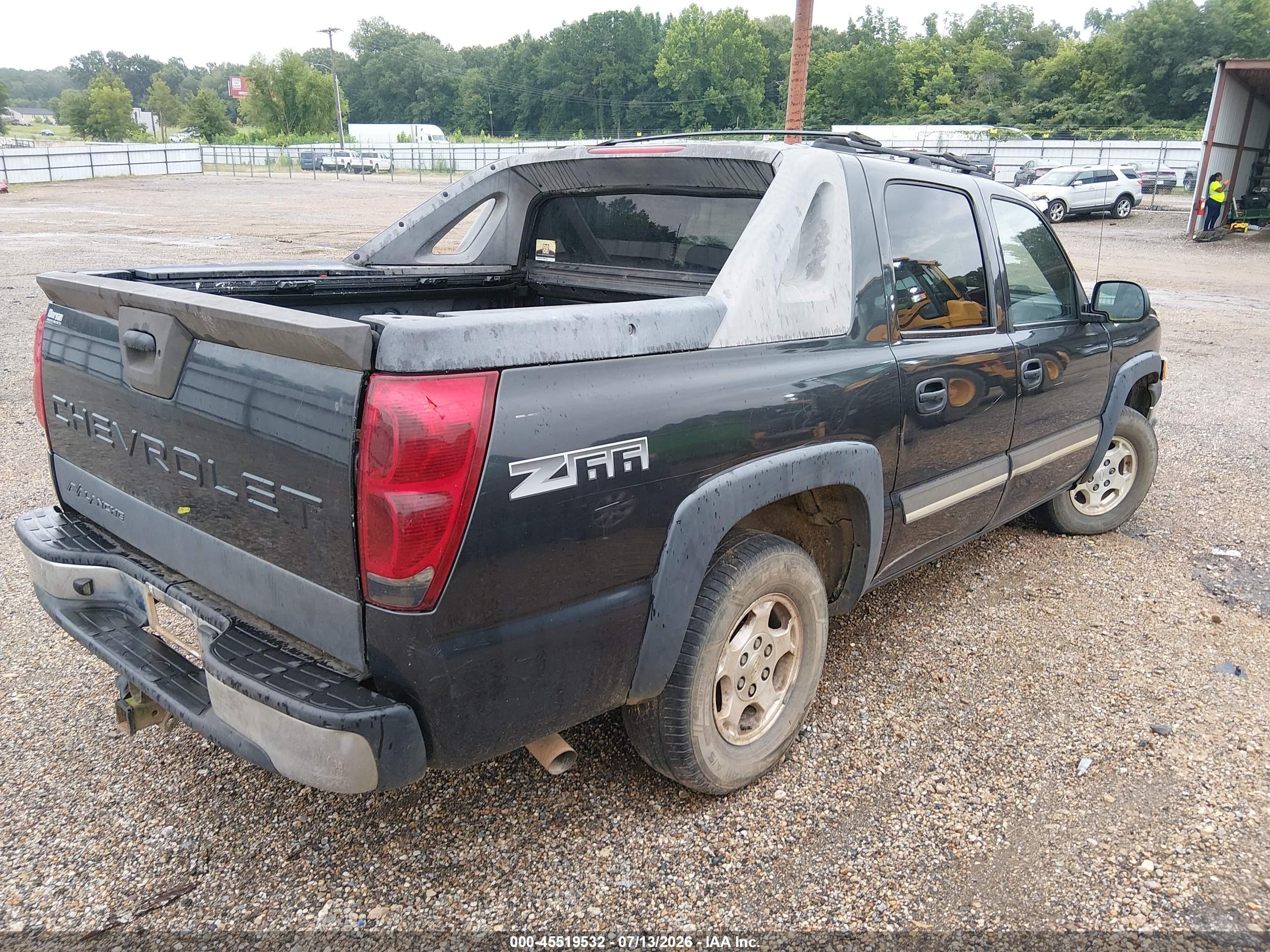 2004 Chevrolet Avalanche 1500   Черный vin: 3GNEC12T94G205982