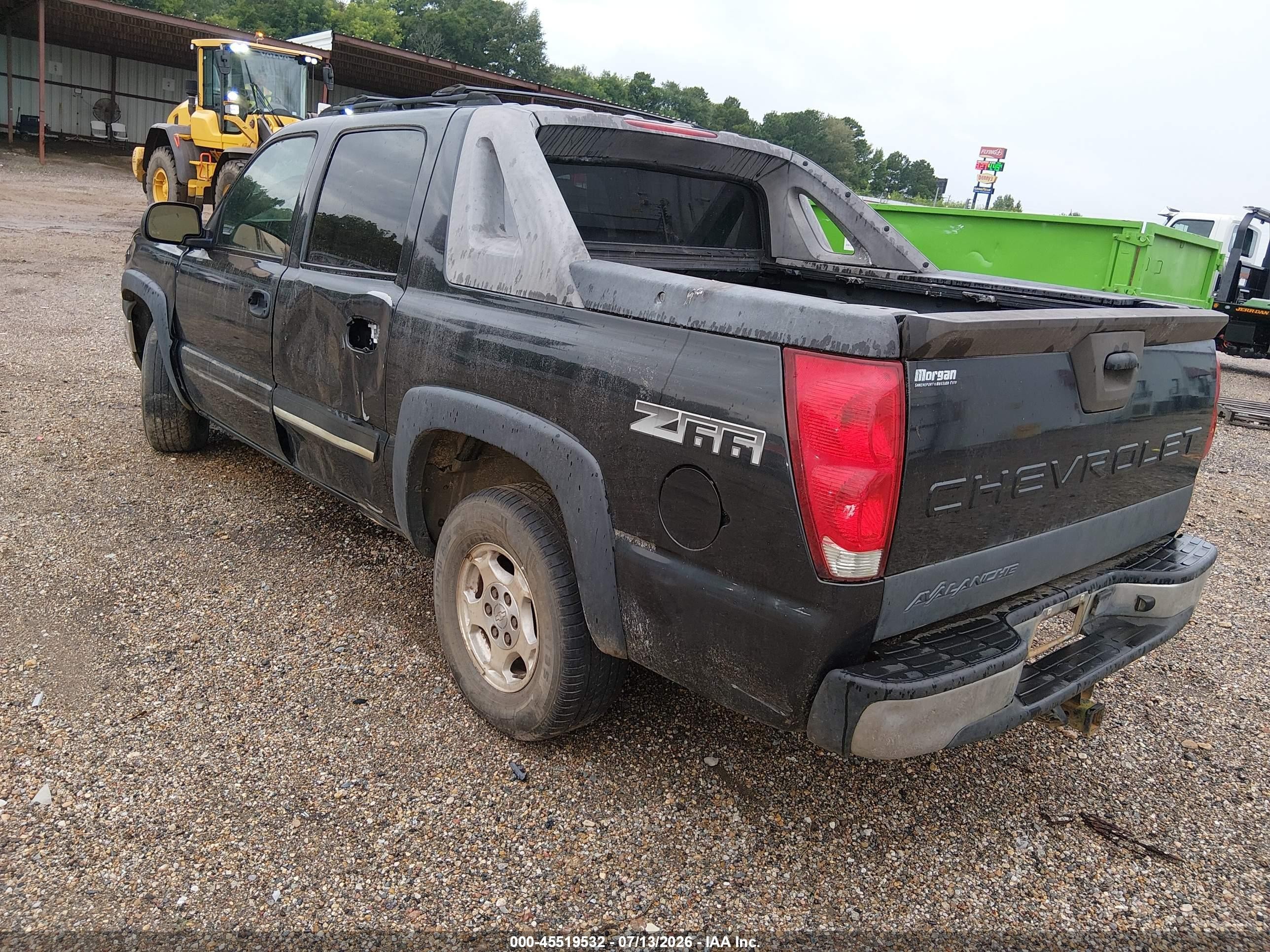 2004 Chevrolet Avalanche 1500   Черный vin: 3GNEC12T94G205982