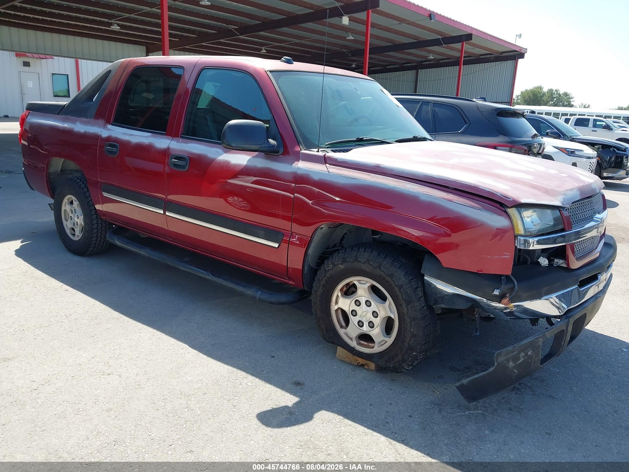 2004 Chevrolet Avalanche 1500   Burgundy vin: 3GNEC12T94G321621