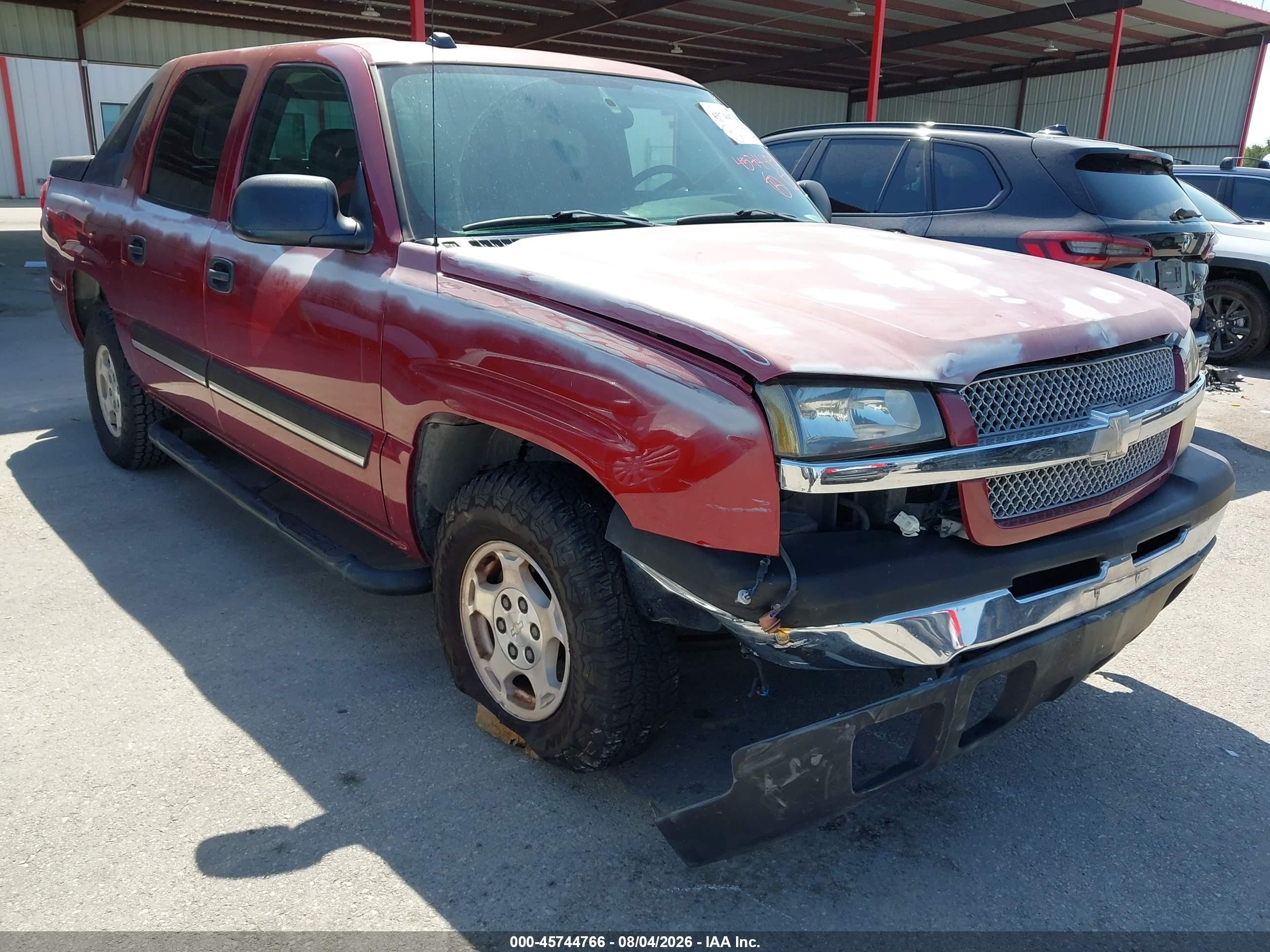 2004 Chevrolet Avalanche 1500   Burgundy vin: 3GNEC12T94G321621