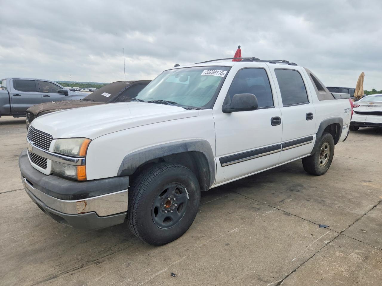 2004 Chevrolet Avalanche C1500 White vin: 3GNEC12TX4G202671