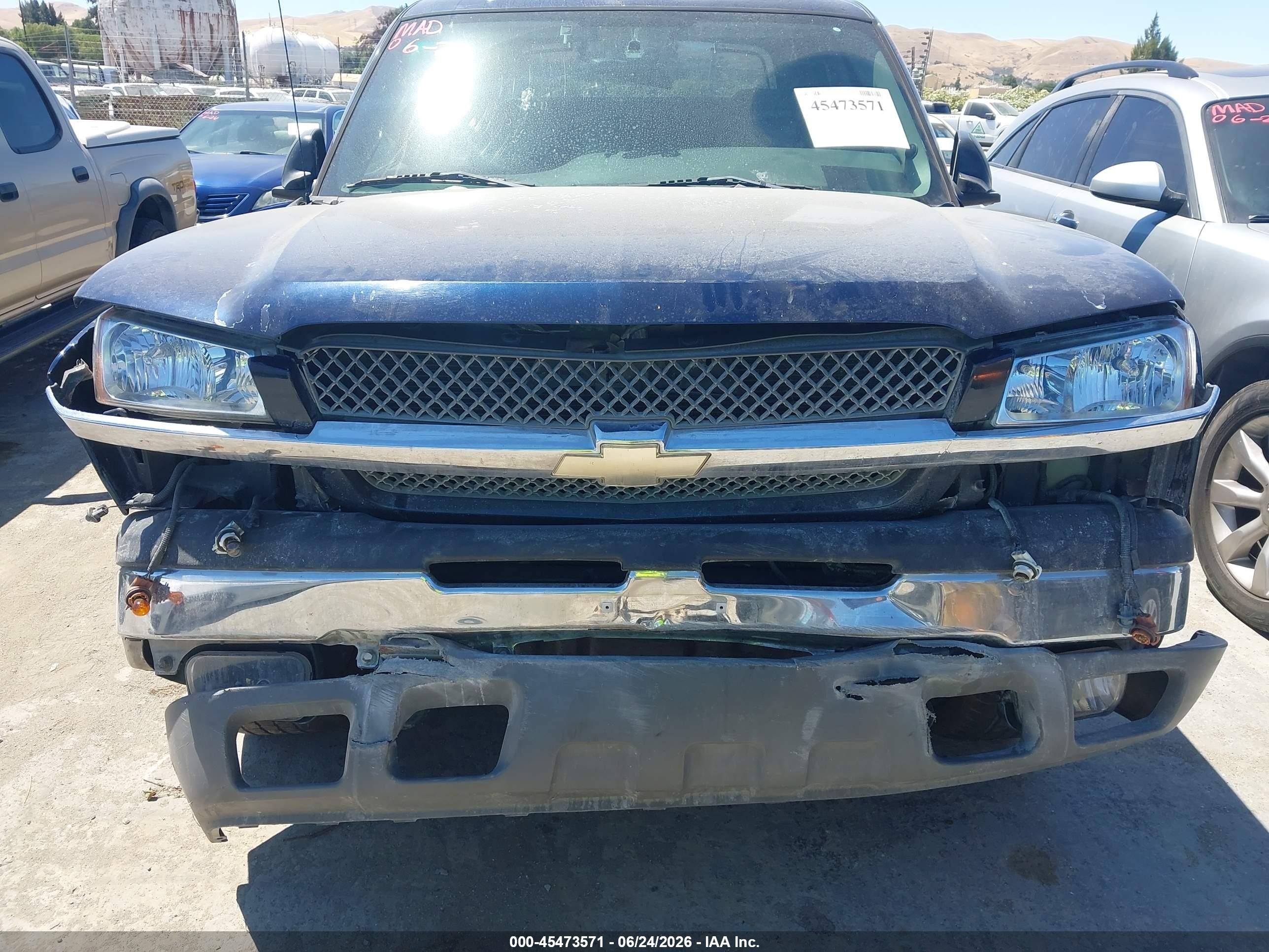2005 Chevrolet Avalanche 1500 Ls Blue vin: 3GNEC12Z05G255885
