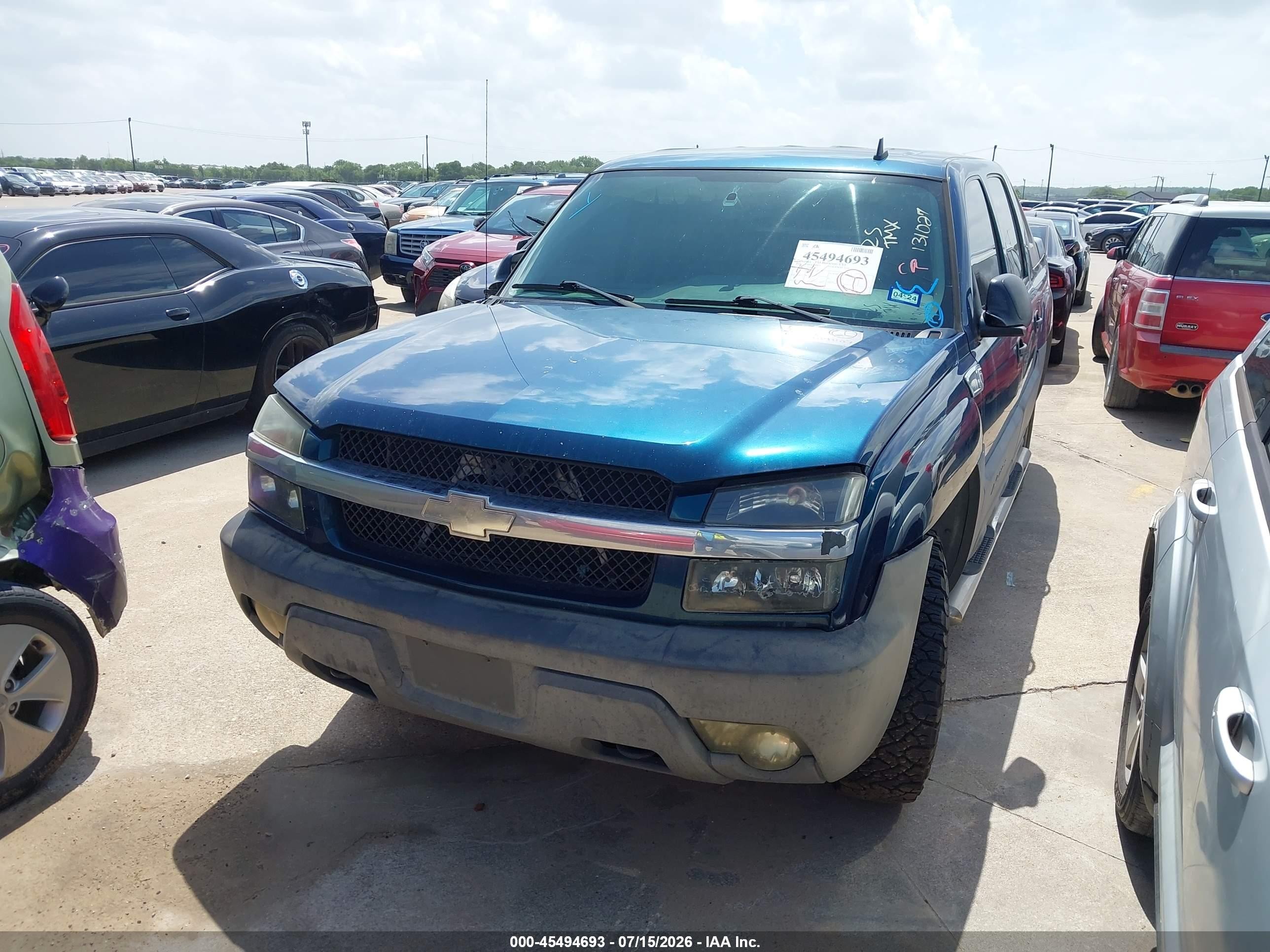 2006 Chevrolet Avalanche 1500 Ls Blue vin: 3GNEC12Z16G131027