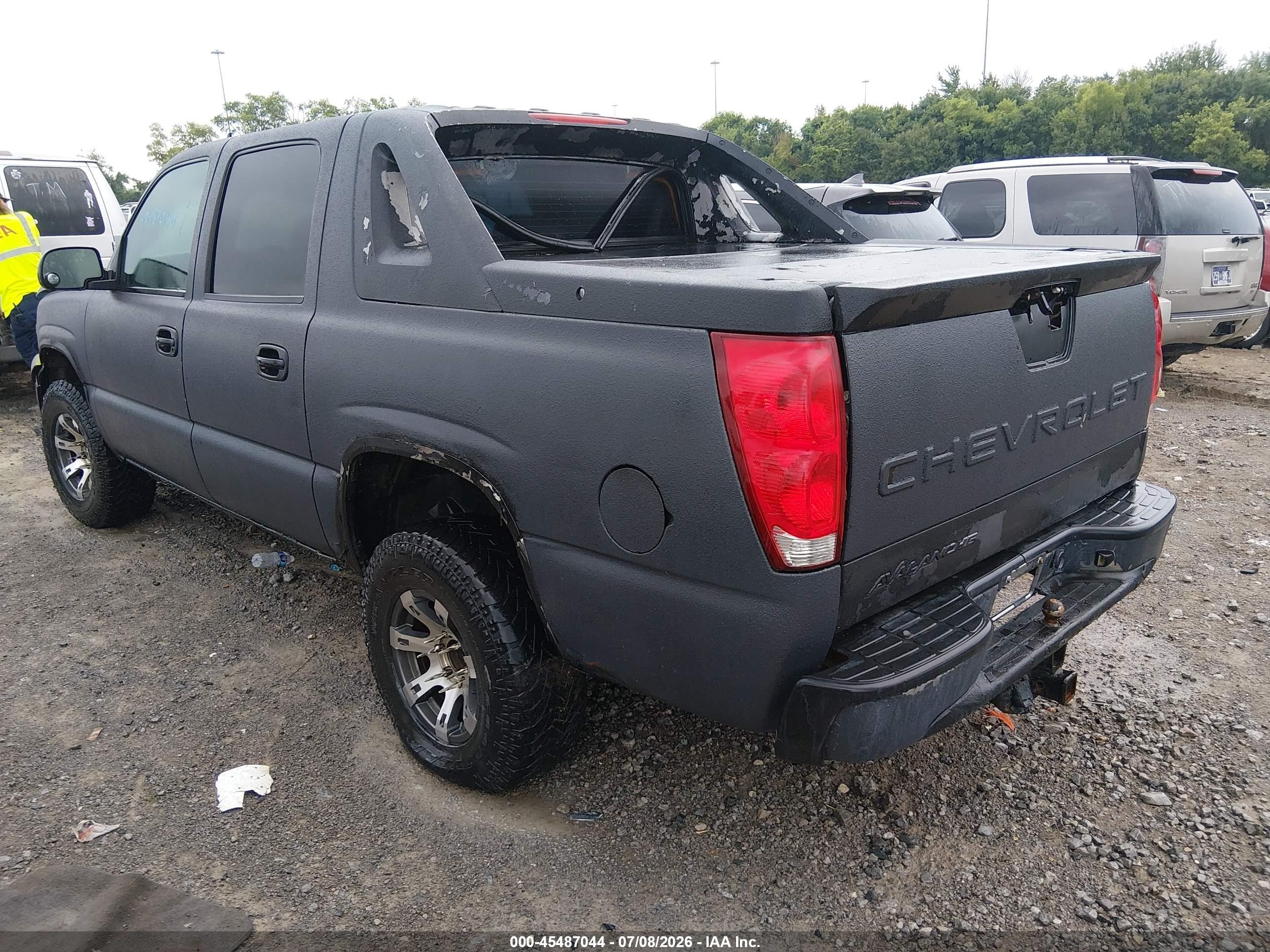 2006 Chevrolet Avalanche 1500 Ls Black vin: 3GNEC12Z16G212531